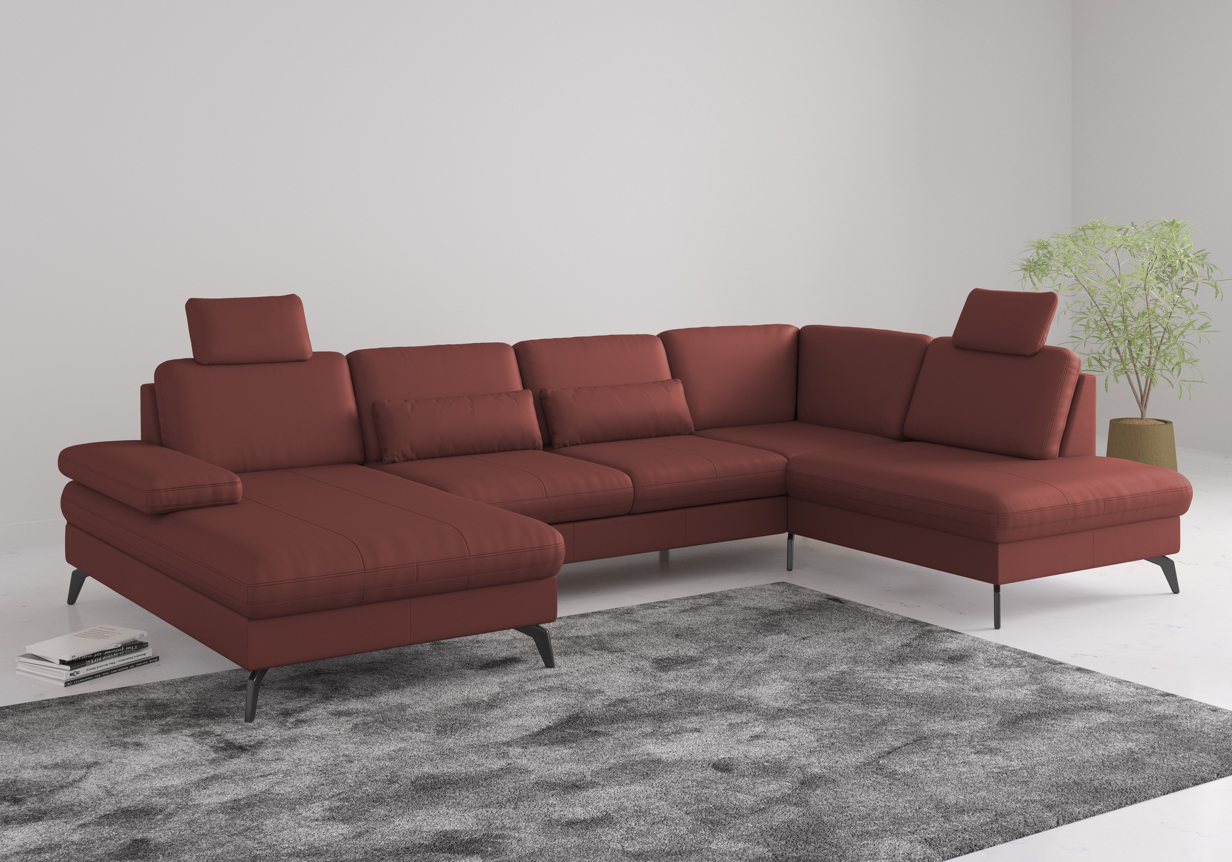 sit&more Wohnlandschaft »Morris U-Form, inkl. Sitztiefenverstellung« wahlwe günstig online kaufen