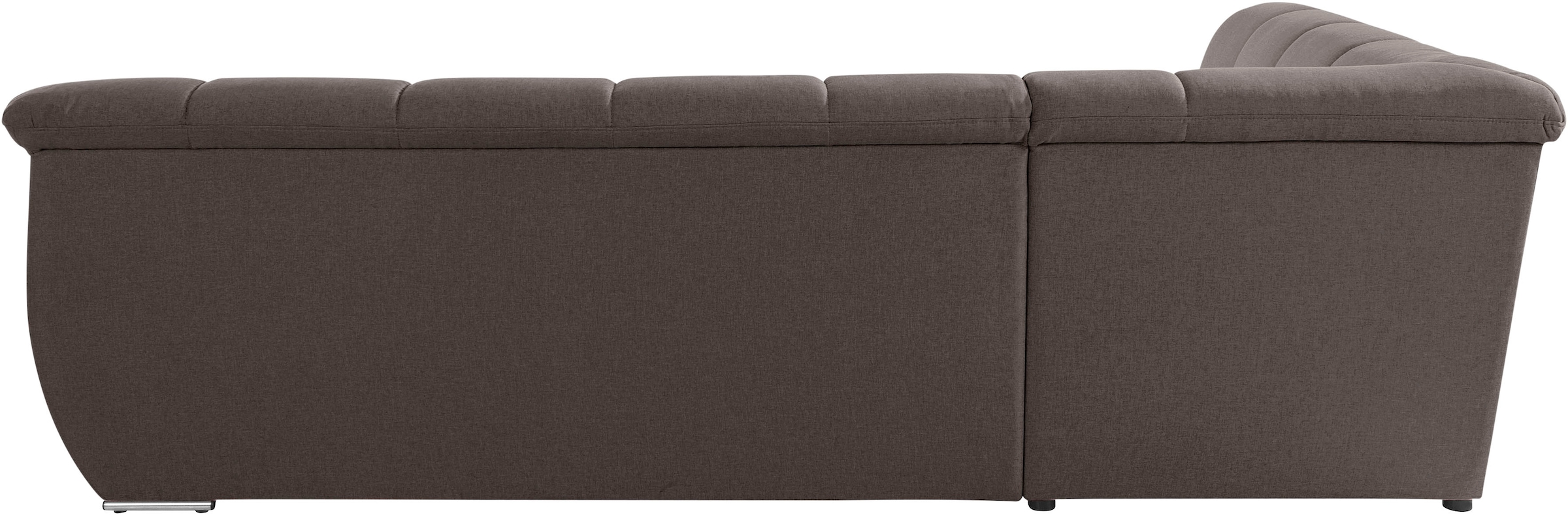 DOMO collection Ecksofa »Lagoa, moderne Sitzheftung, bequem und komfortabel, L-Form« wahlweise mit Bettfunktion, frei im Raum stellbar, große Farbvielfalt