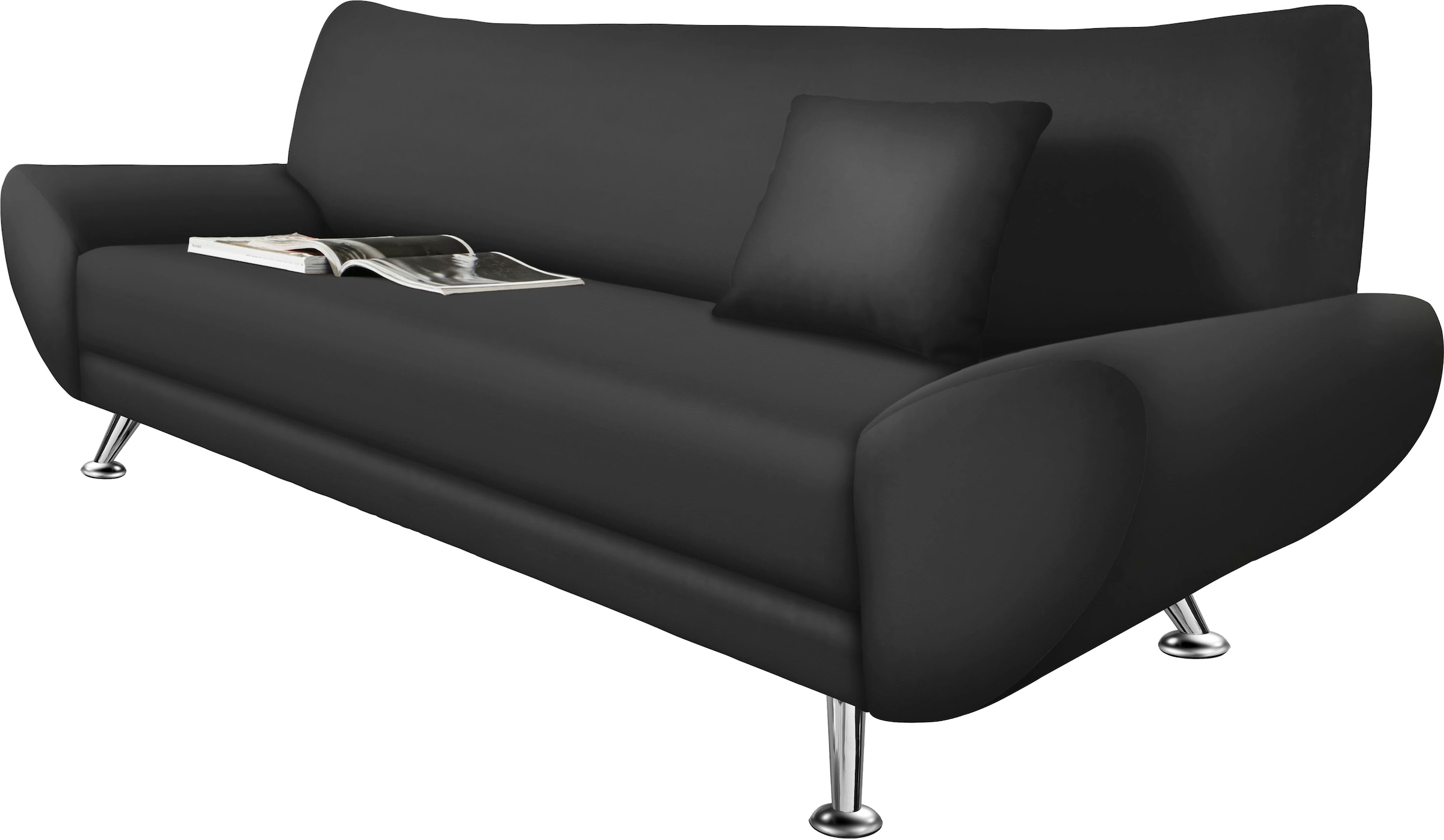 Home affaire 3-Sitzer »Saltare elegant & komfortabel, toller Designfuß, bequem, Breite 205cm«