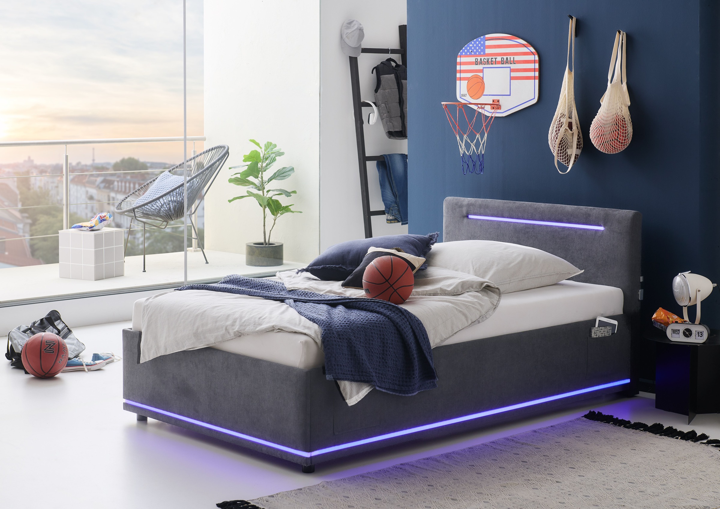 meise.möbel Polsterbett »CIRCLE inkl. LED-Beleuchtung & USB-Anschluss, wahl günstig online kaufen