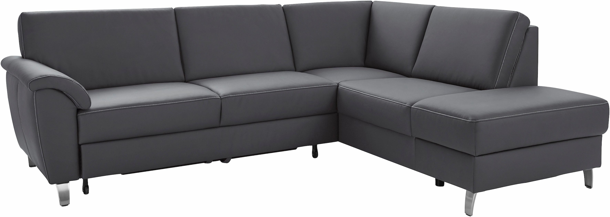 sit&more Ecksofa »Texel L-Form«, mit Federkern, wahlweise mit Bettfunktion und Bettkasten