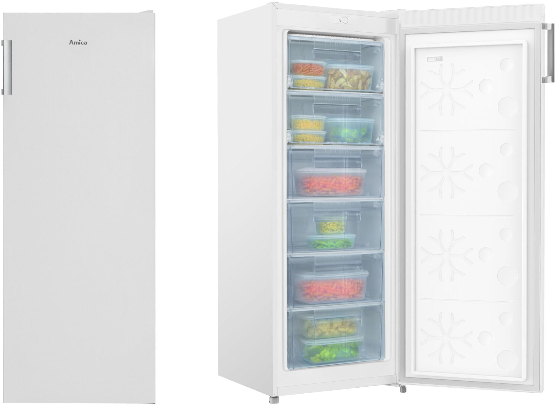 Amica Gefrierschrank »GS 324 170 W / FZ 210.3 AAE 1194677«, 144 cm hoch, 54 cm breit
