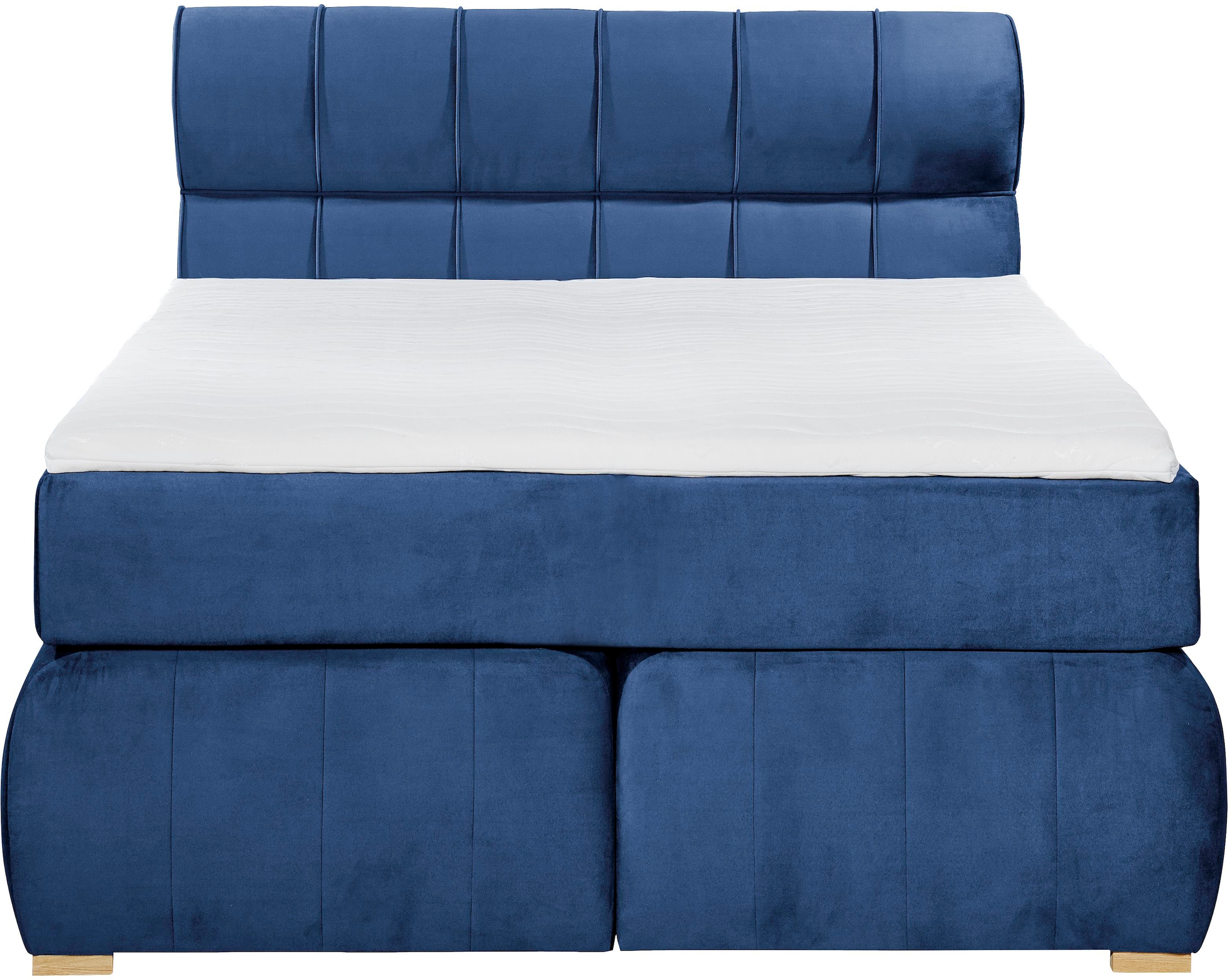 Places of Style Boxspringbett »Felicia«, in H4, inkl. Topper und Bettkasten