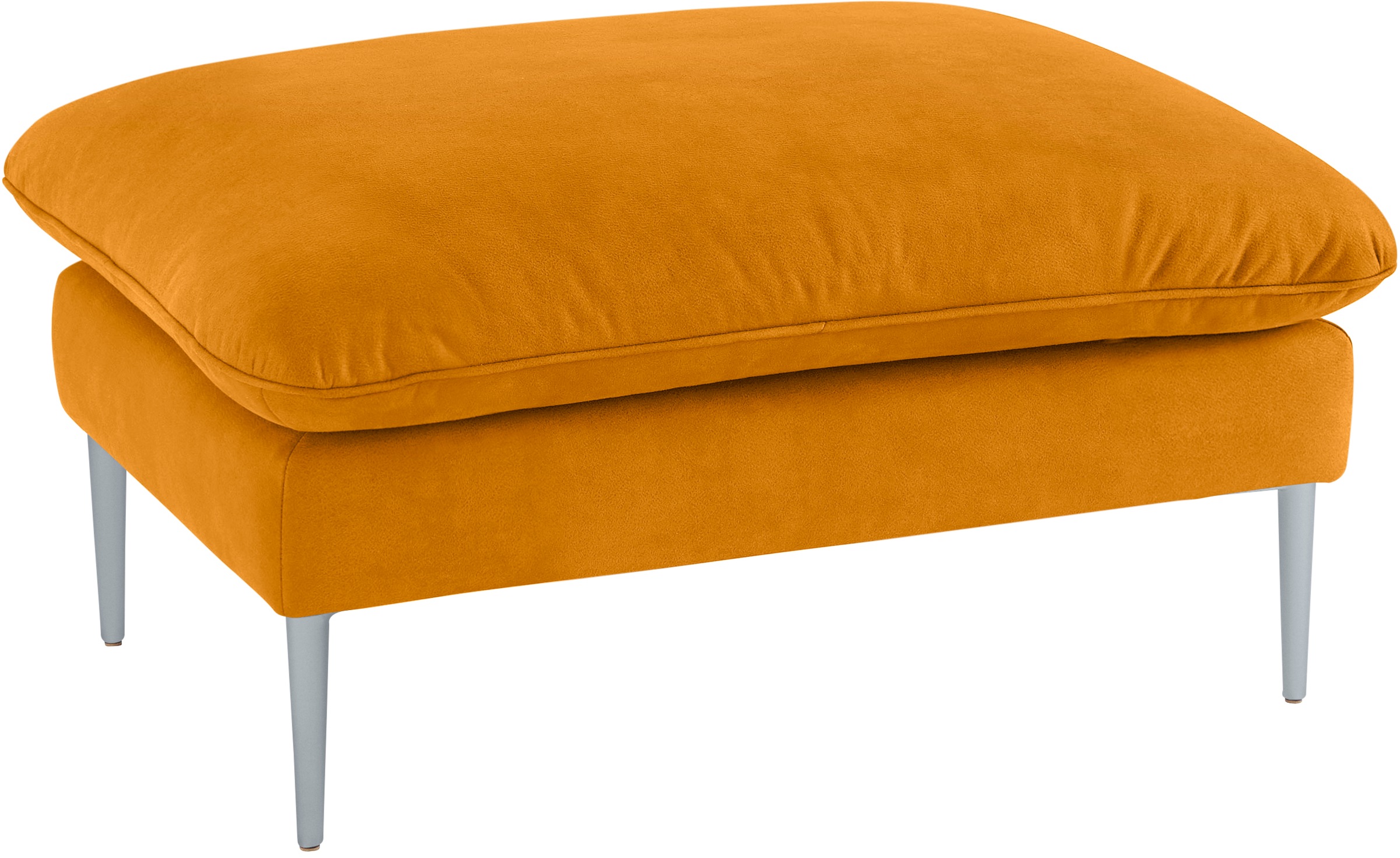 W.SCHILLIG Hocker »enjoy&MORE«, Füße silber matt, Breite 106 cm