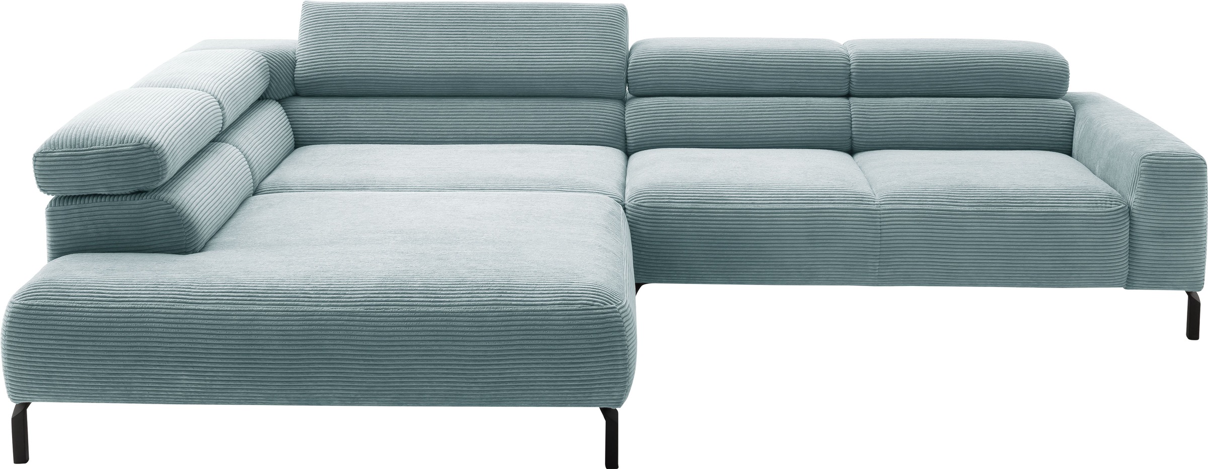 PLACES OF STYLE Ecksofa »Antonelli, L-Form, inkl. Kopfteilverstellung, Brei günstig online kaufen