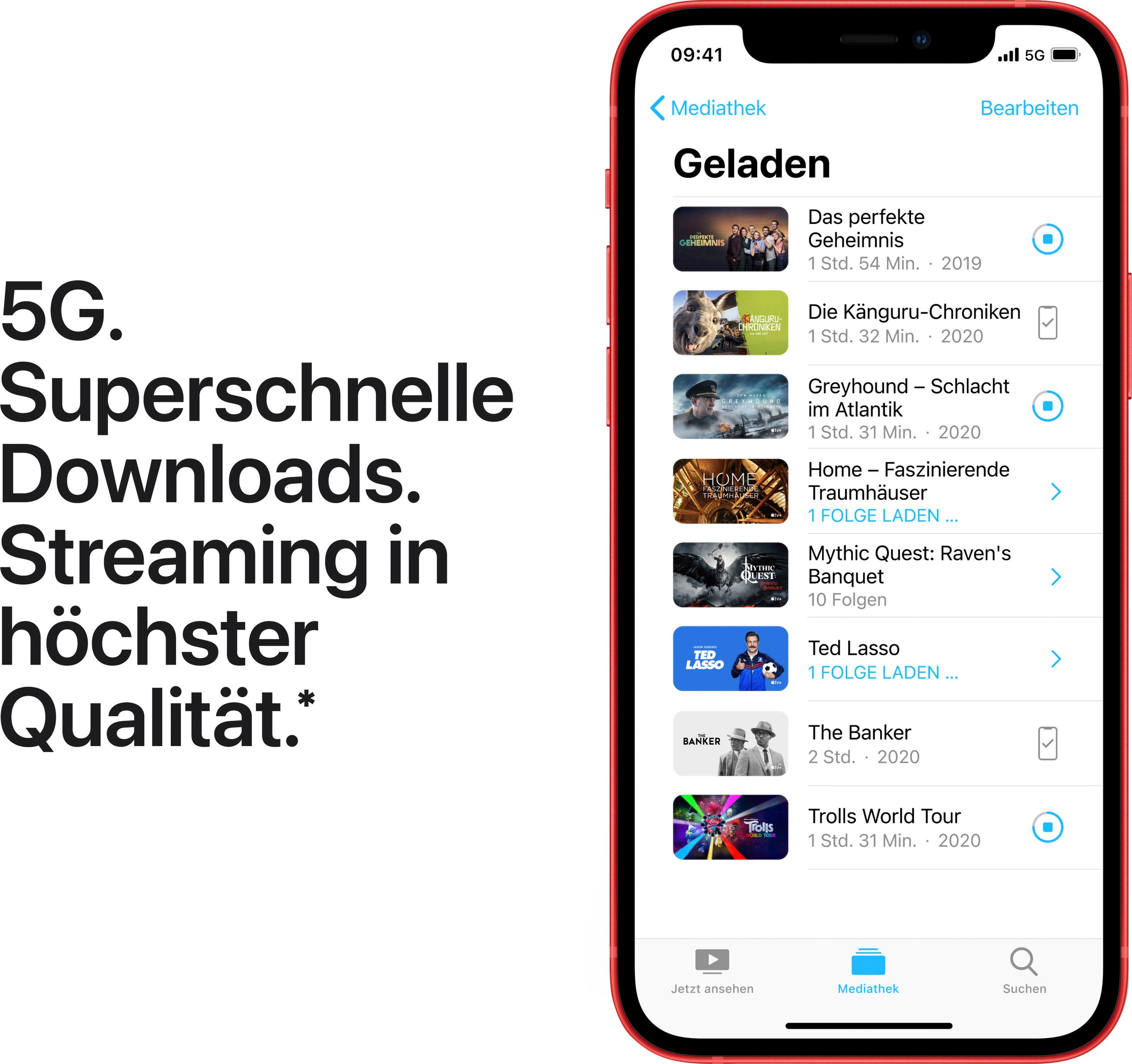 5. Bild von Apple Smartphone »iPhone 12 256GB«, rot, 15,5 cm/6,1 Zoll, 12 MP Kamera, ohne Strom Adapter und Kopfhörer, kompatibel mit AirPods, Earpods