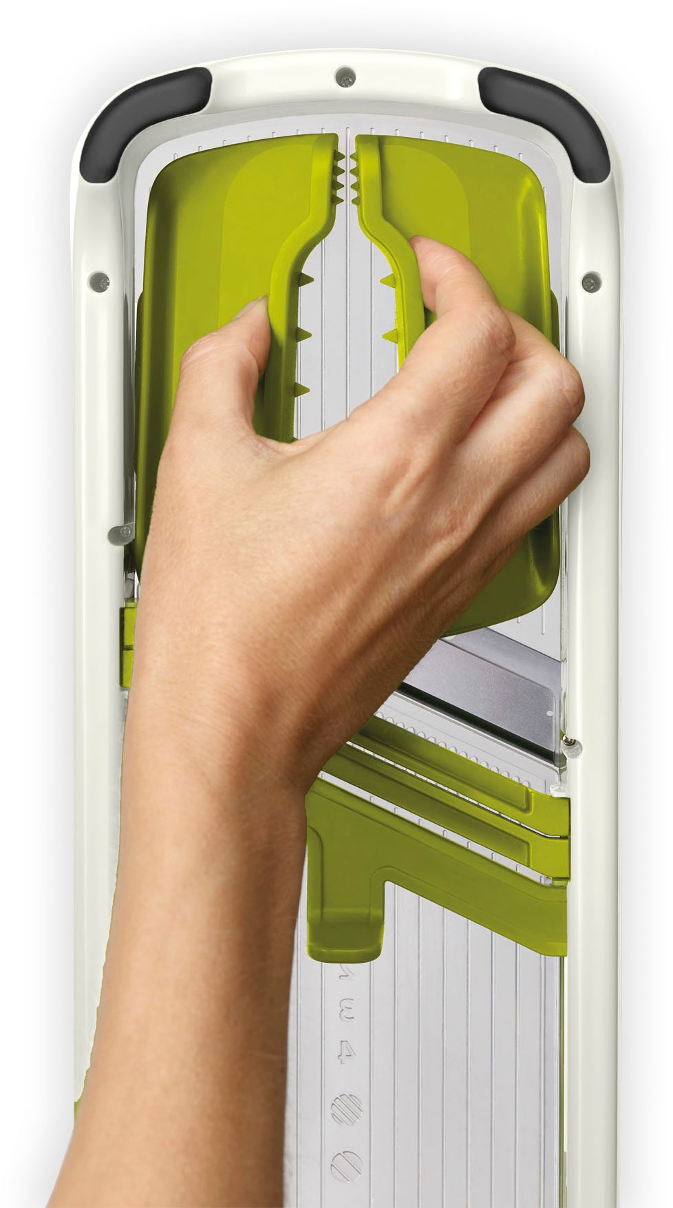 Joseph Joseph Multireibe »Multi-Grip Mandoline Plus«, (3 St.), rutschfest, einklappbar, mehrere Schnittstärken