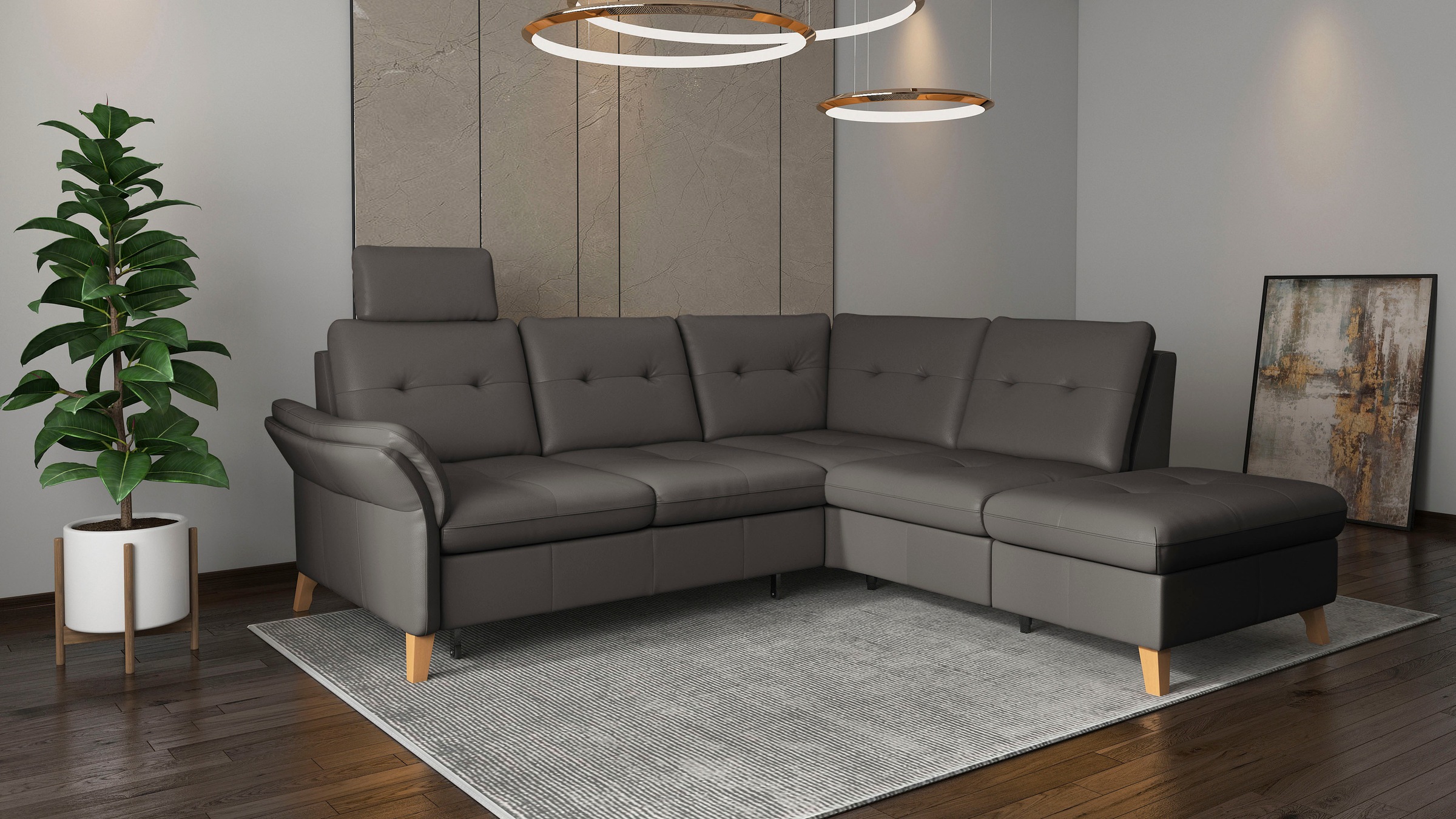 sit&more Ecksofa »Göteborg« inkl. Sitztiefenverstellung, wahlweise mit Bett günstig online kaufen