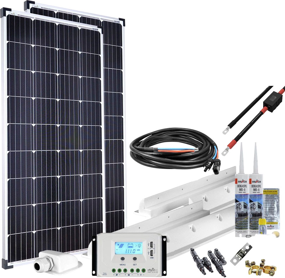 Solarset 300 Watt PREMIUM Multibusbar Solarmodule mit MPPT