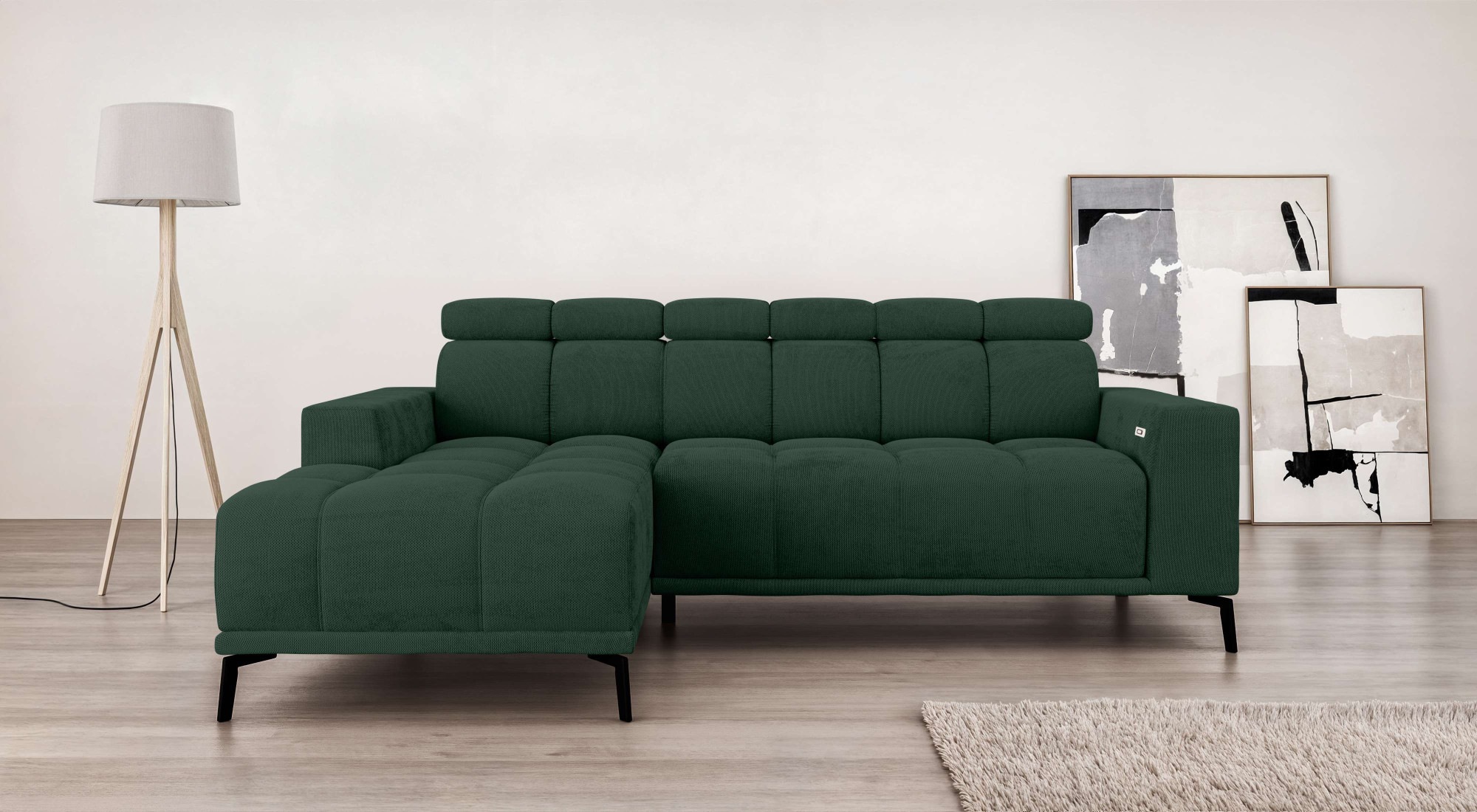 INOSIGN Ecksofa »CAZIE, Designsofa, L-Form, trendige Bubble-Optik,« L-Form günstig online kaufen