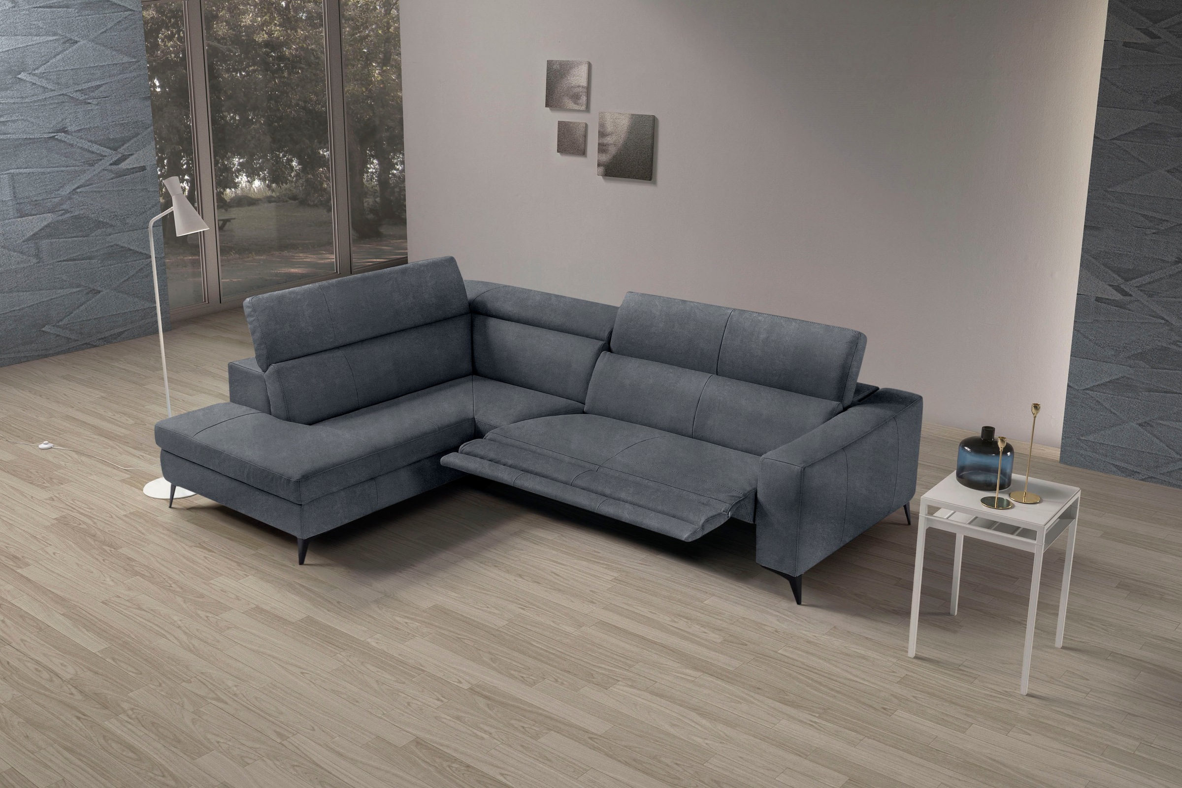 Egoitaliano Ecksofa »Edith, Designsofa mit hohem Sitzkomfort, L-Form«, inkl günstig online kaufen