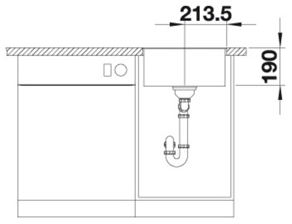 Blanco Granitspüle »SUBLINE 400-F« 1 Stk. tlg. erhältlich in mehreren Farben