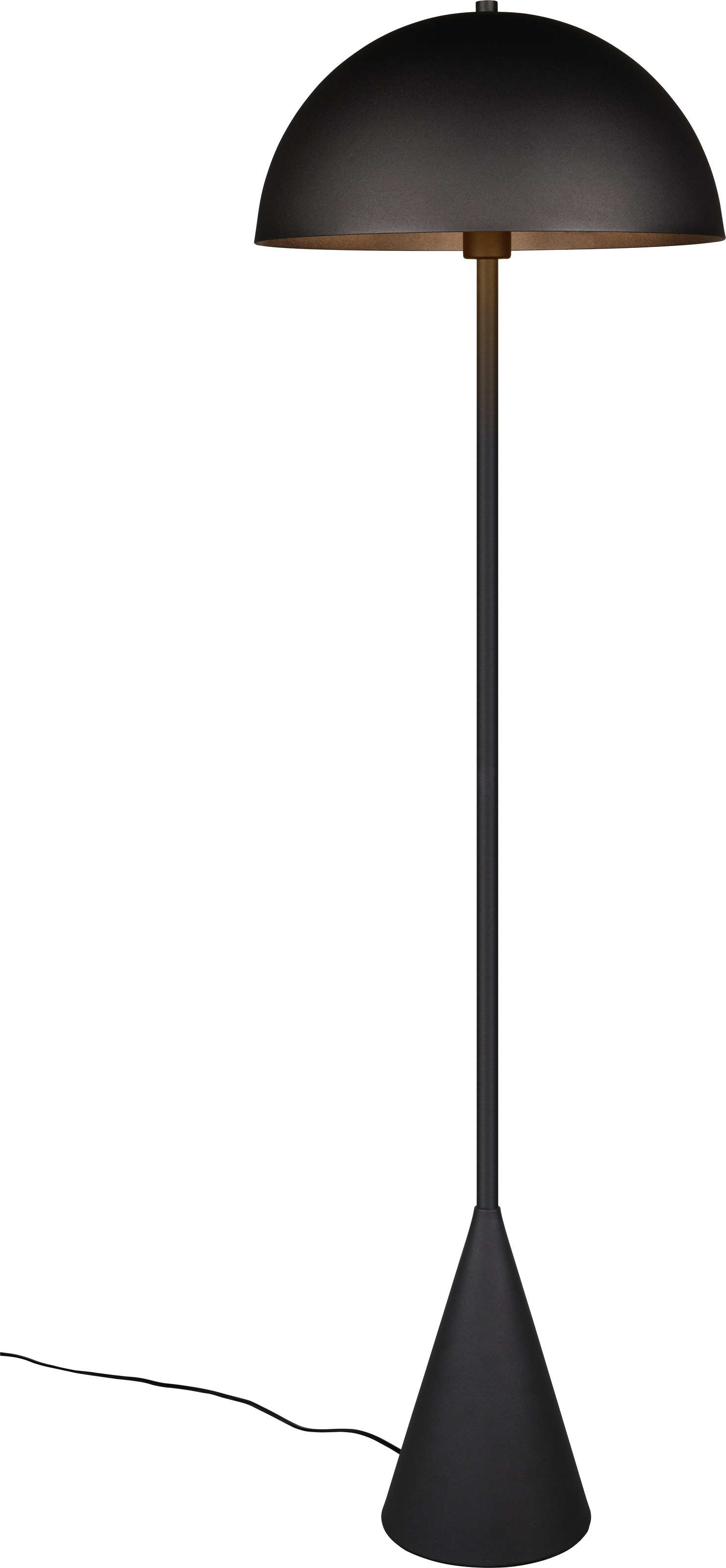 TRIO Leuchten Stehlampe »ALFIE, Metall Stehlampe Höhe 130cm Ø 40cm exkl 1x E27 max 40W« E27 1 Stk. warmweiß - kaltweiß Fußschalter ON/OFF, aus min. 50% Recycling-Material