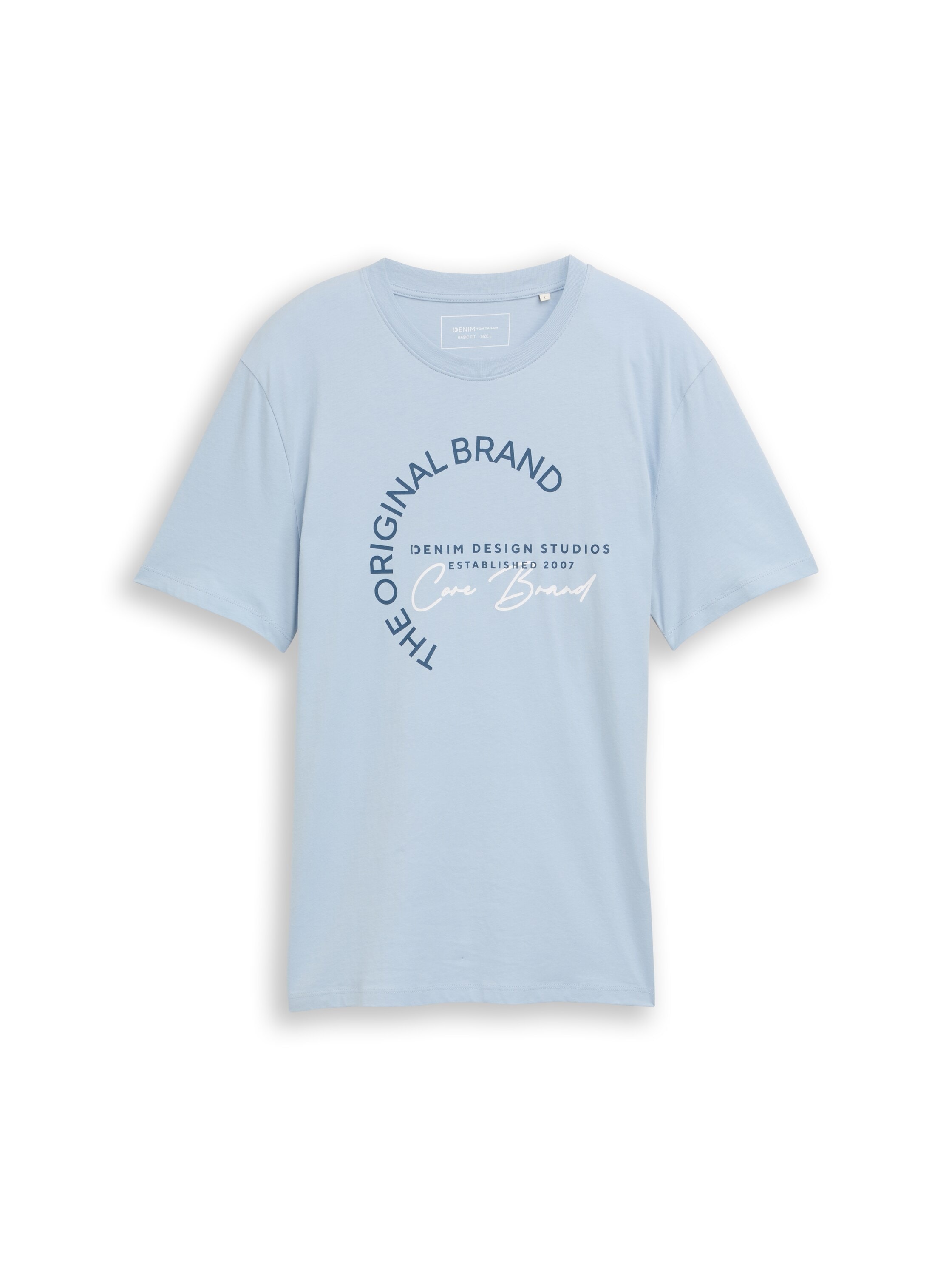 TOM TAILOR Denim Kurzarmshirt mit Logo-Print