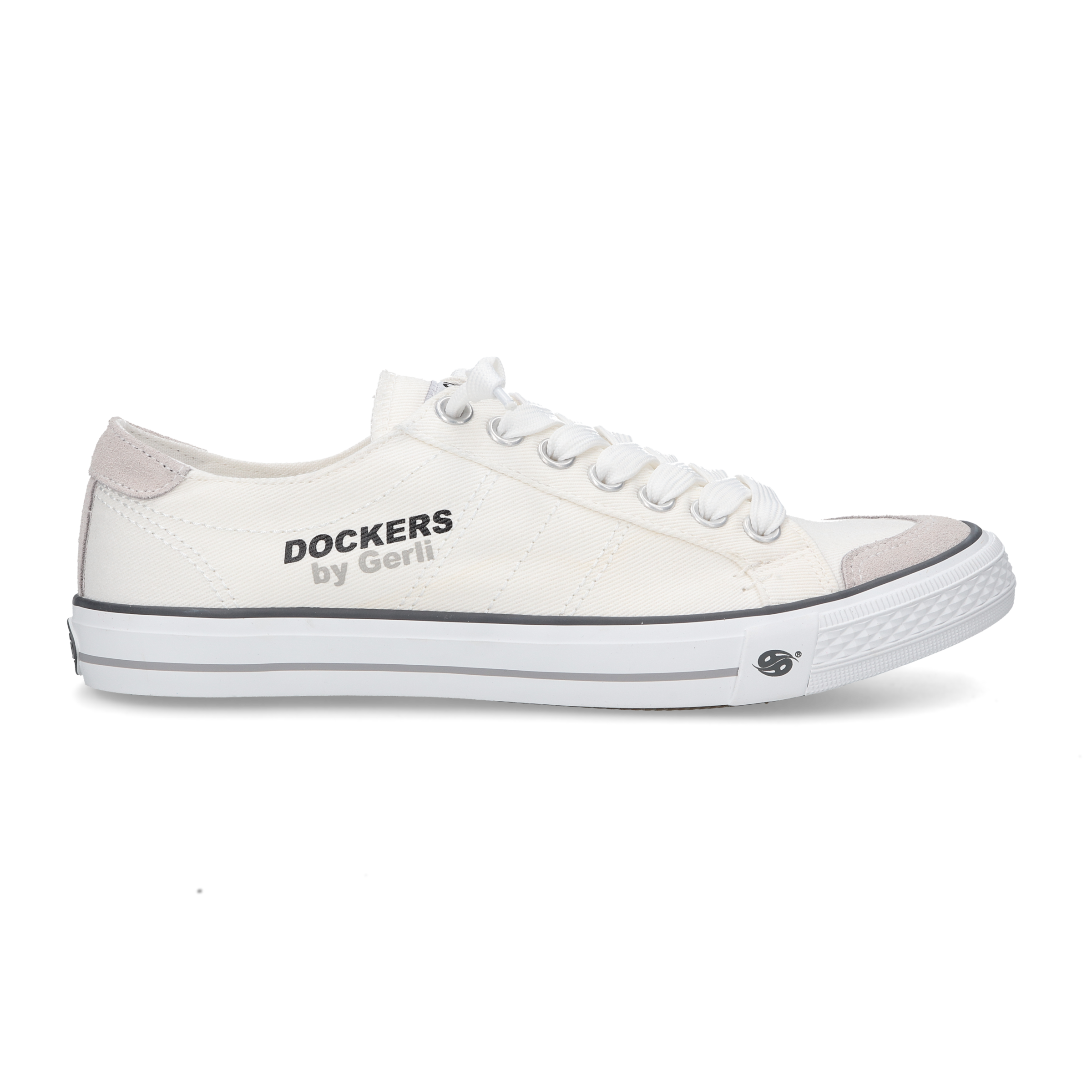 Dockers by Gerli Slip-On Sneaker  , Freizeitschuh, Retro Sneaker, Fake Schnürung, in cooler Jeansoptik
