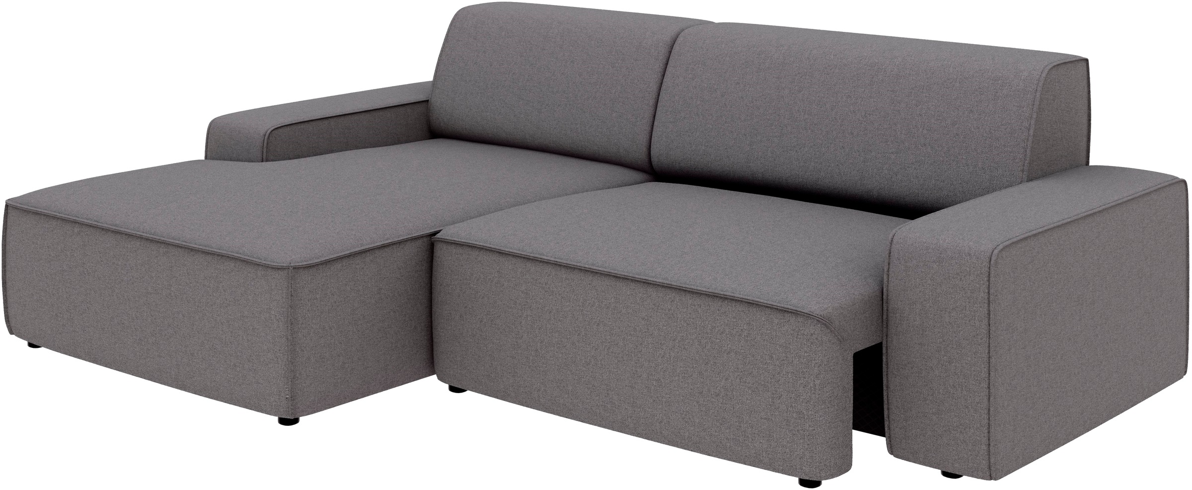 TRENDMANUFAKTUR Ecksofa »Graz, wahlweise mit Sitzvorschub und Bettkasten, L-Form, Breite 246 cm«, in Cord-, haustierfreundlichem LEO Struktur- oder LUMOS-3D-Bezug