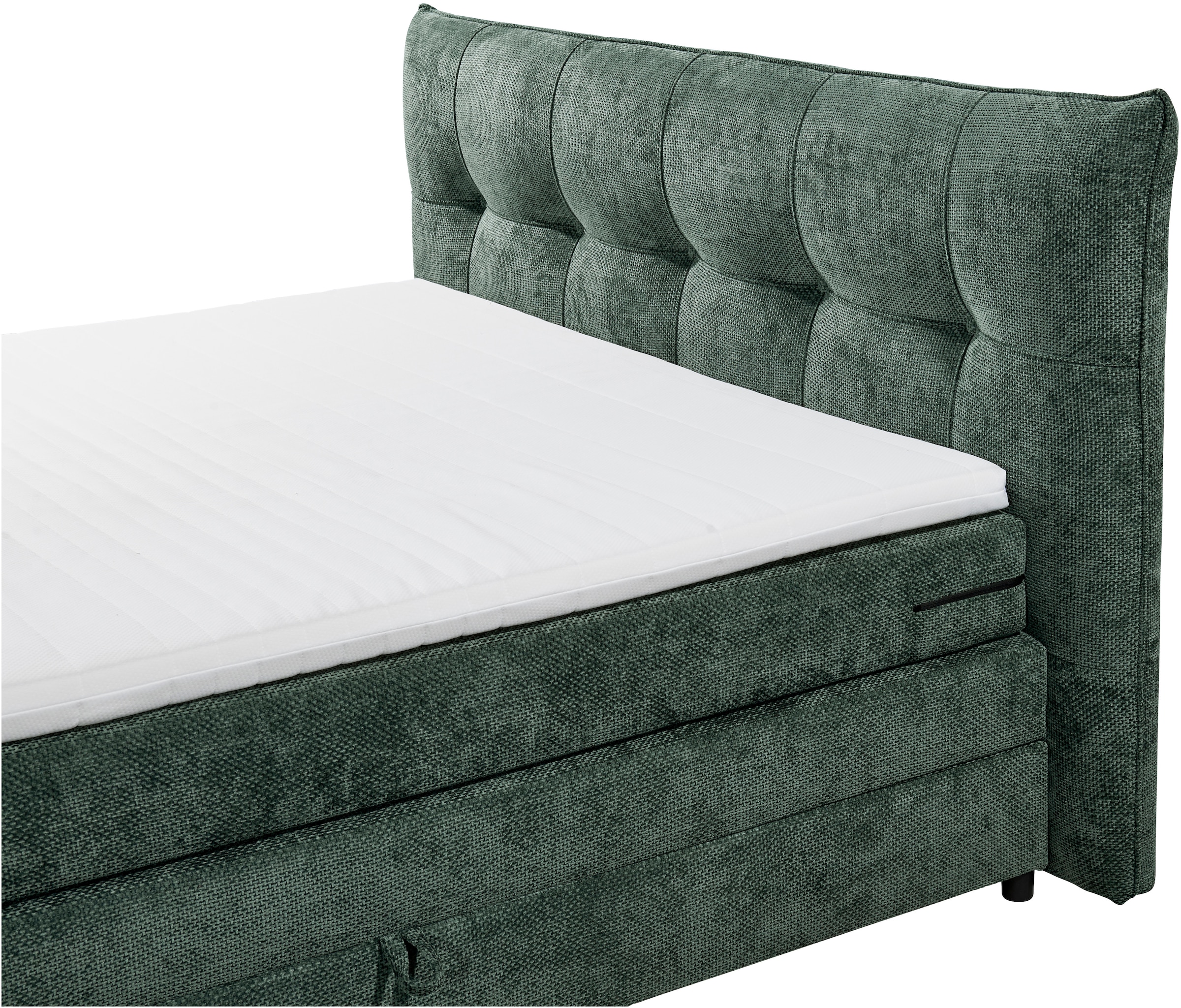 ED EXCITING DESIGN Boxspringbett »Gallina«, mit Bettkasten, inkl. Topper