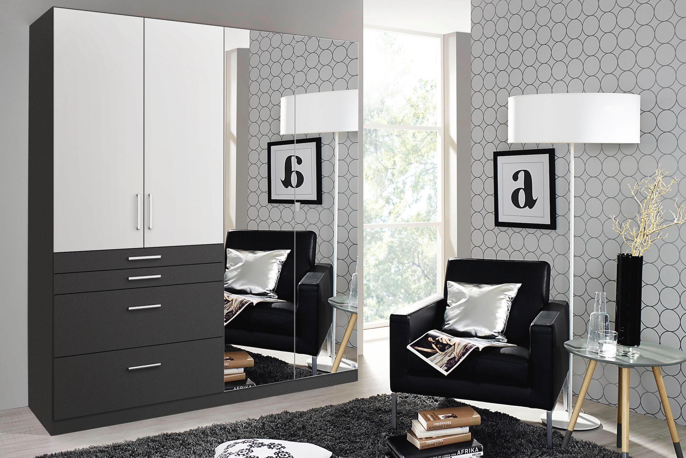 rauch Kleiderschrank »Harburg Bestseller im Schlafzimmer« Schlafzimmerschrank Schrank Garderobe mit Spiegel