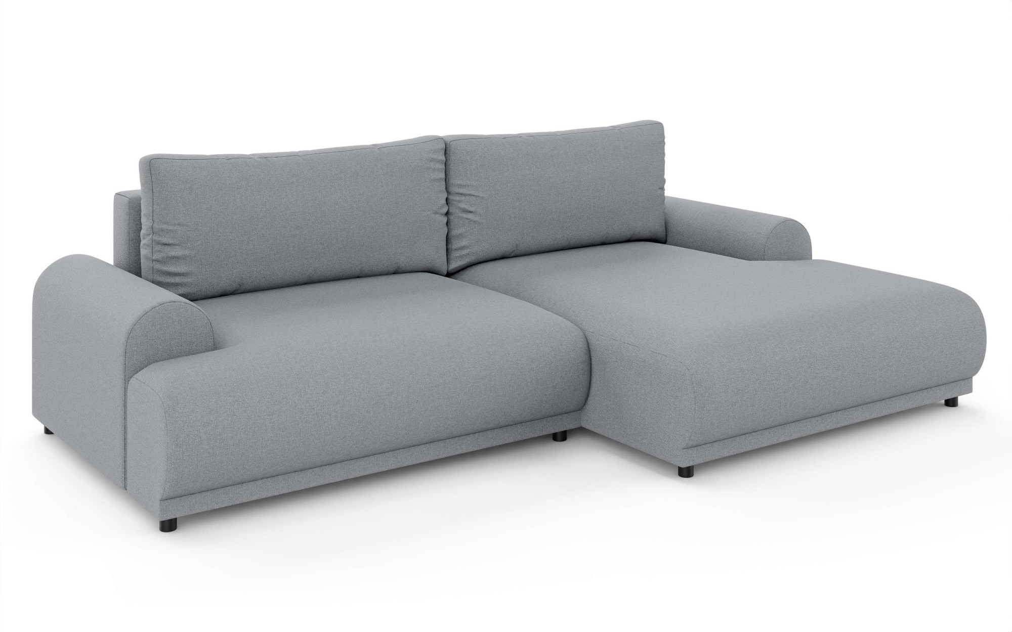 INOSIGN Ecksofa »Marsby, mit Bettfunktion und Bettkasten, Maße: B/H/T 242/65/145 cm«, L-Form mit Wellenunterfederung, Recamiere links oder rechts bestellbar