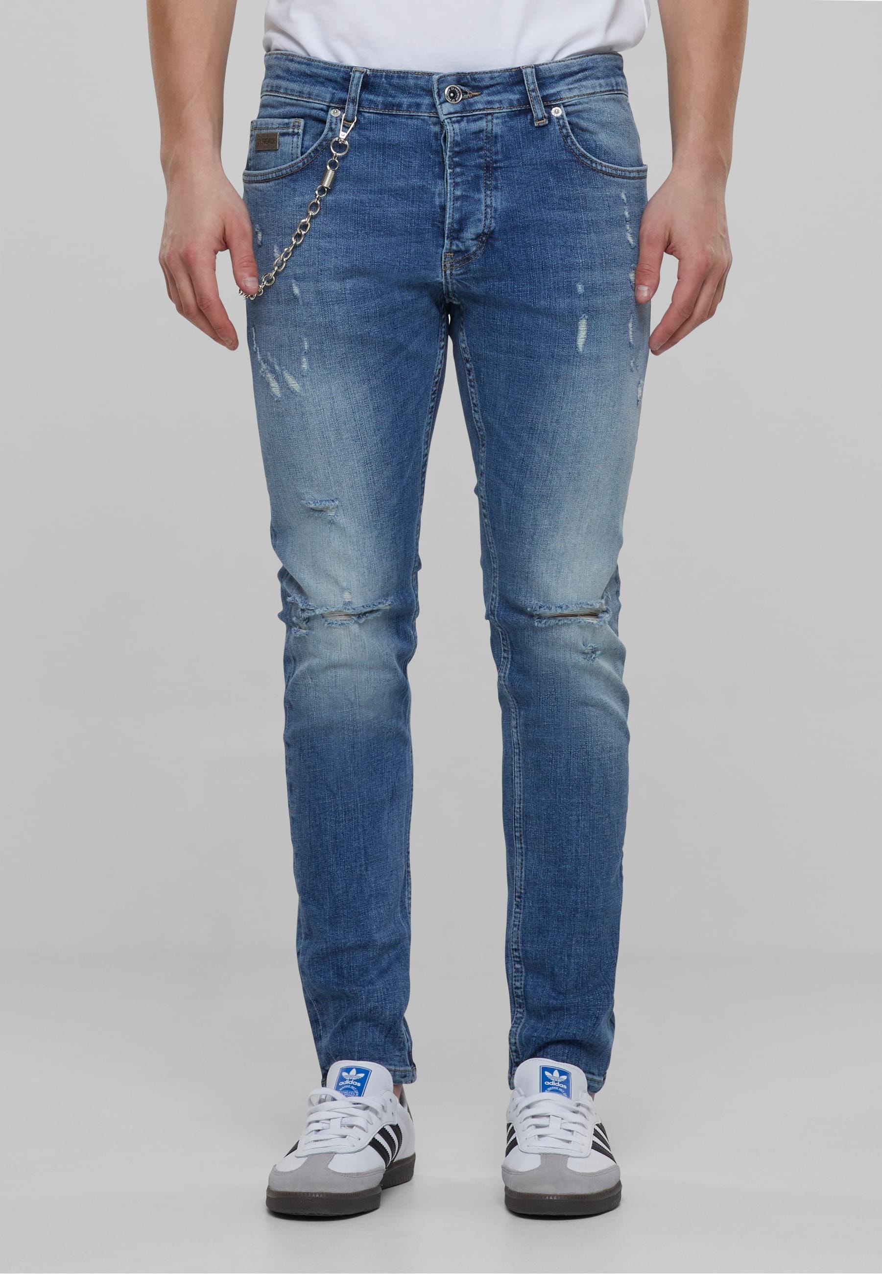 2Y Studios Bequeme Jeans »2Y Studios Herren 2Y Skinny Fit Destroyed Jeans«