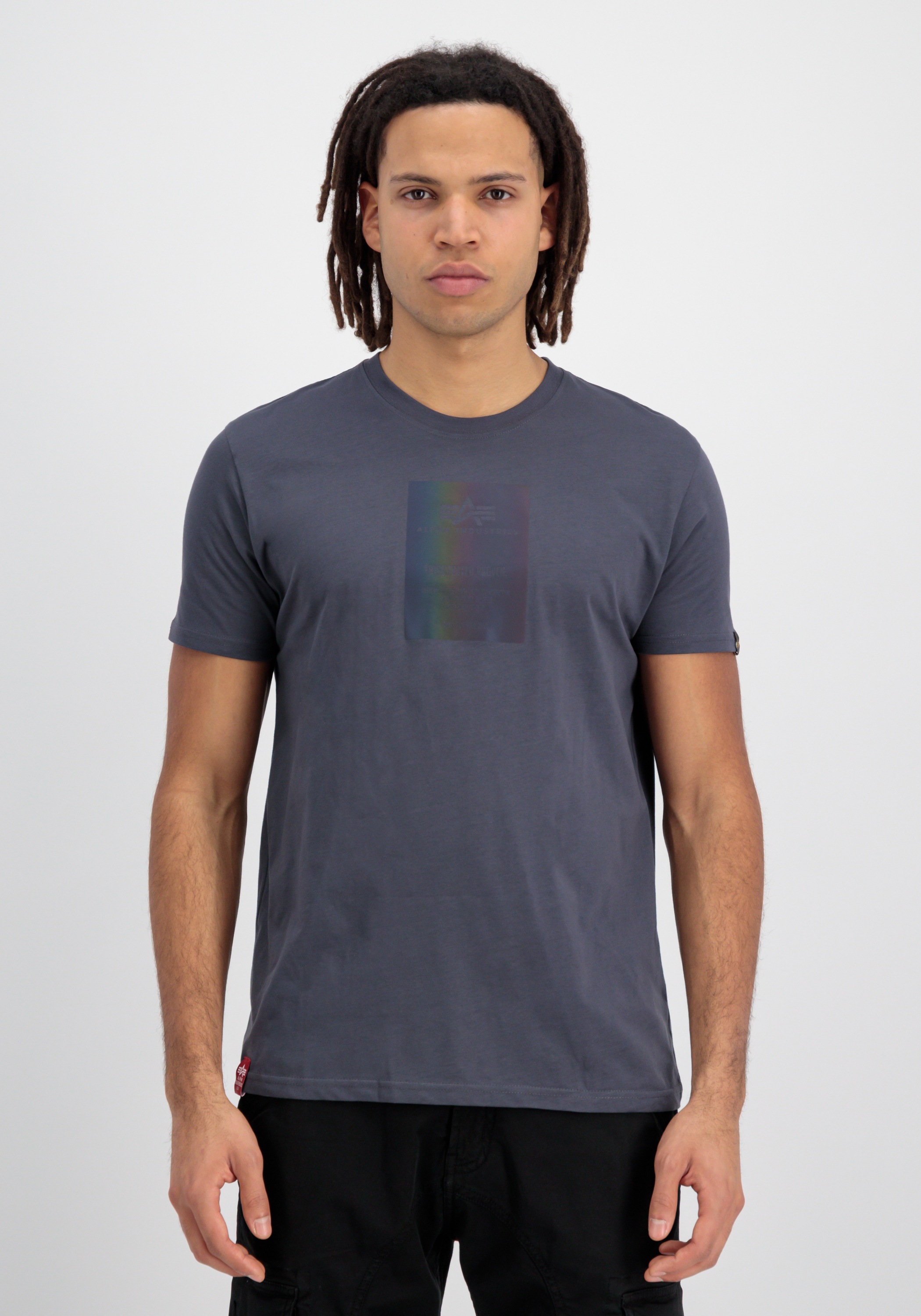 Alpha Industries T-Shirt »Alpha Industries Men - T-Shirts Rainbow Reflective Label T«
