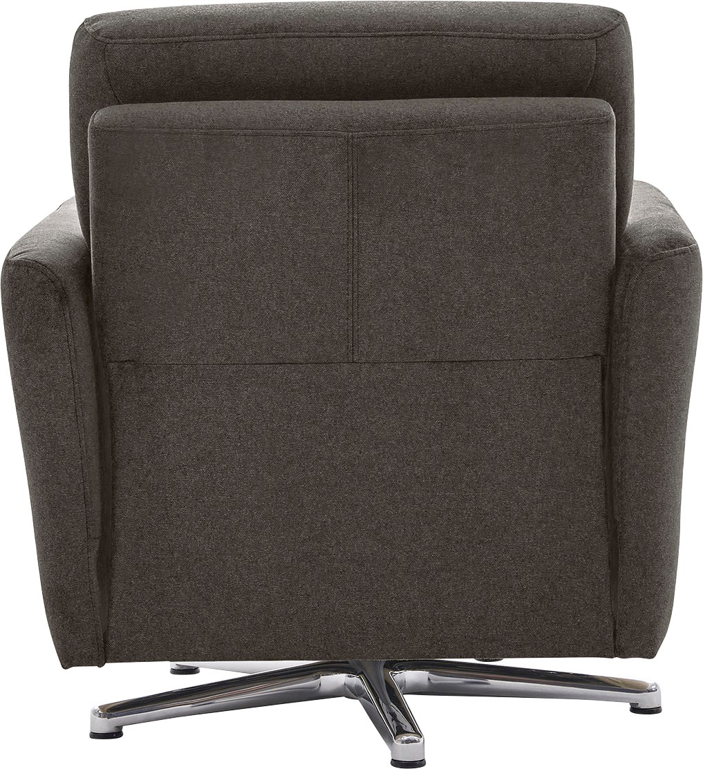 CALIZZA INTERIORS Drehsessel »Lari«, wahlweise mit einsteckbarer Kopfstütze