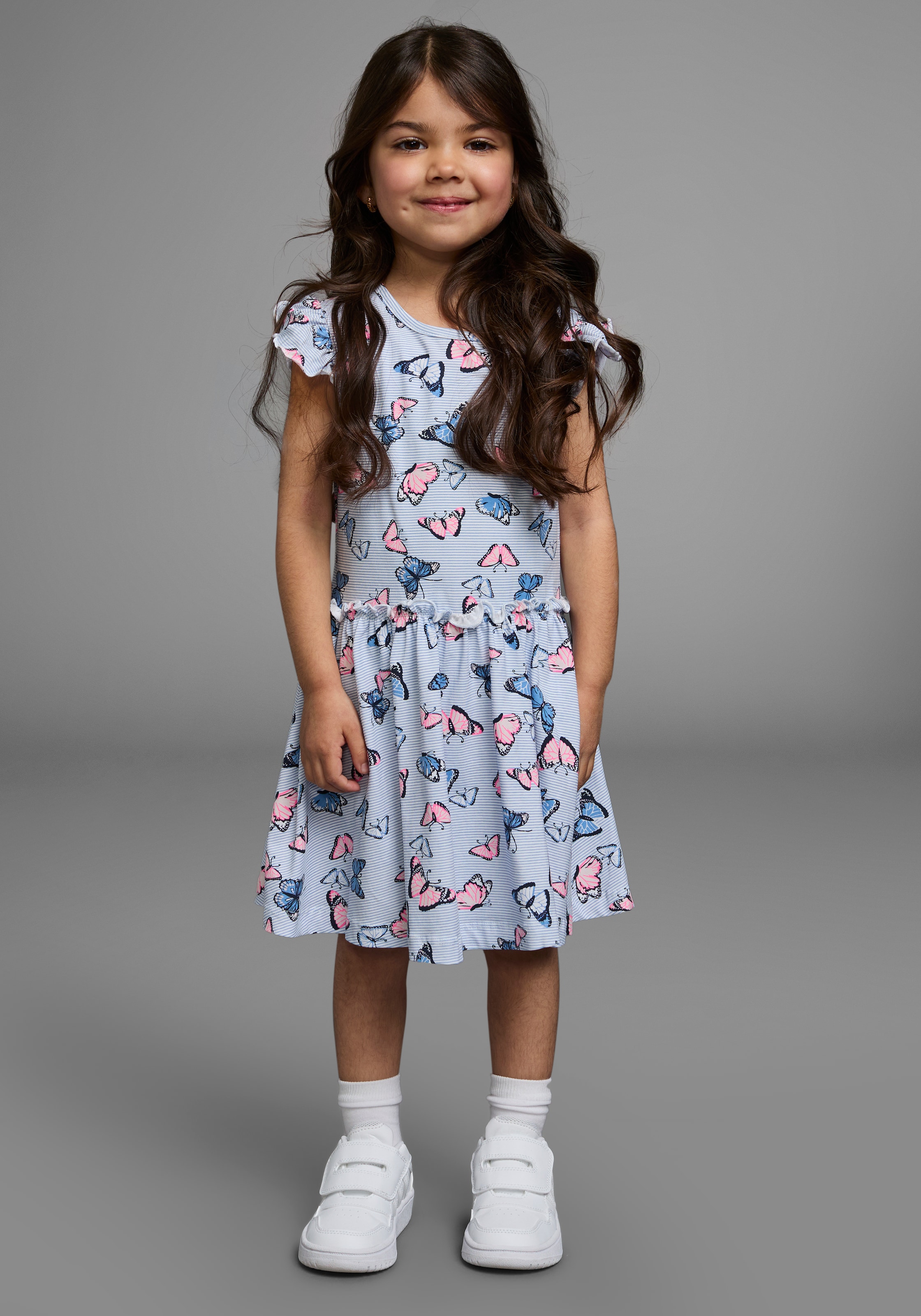 KIDSWORLD Jerseykleid »für kleine Mädchen« sommerliche Anlässe und Partys,  kniefreie Länge,  modische Note