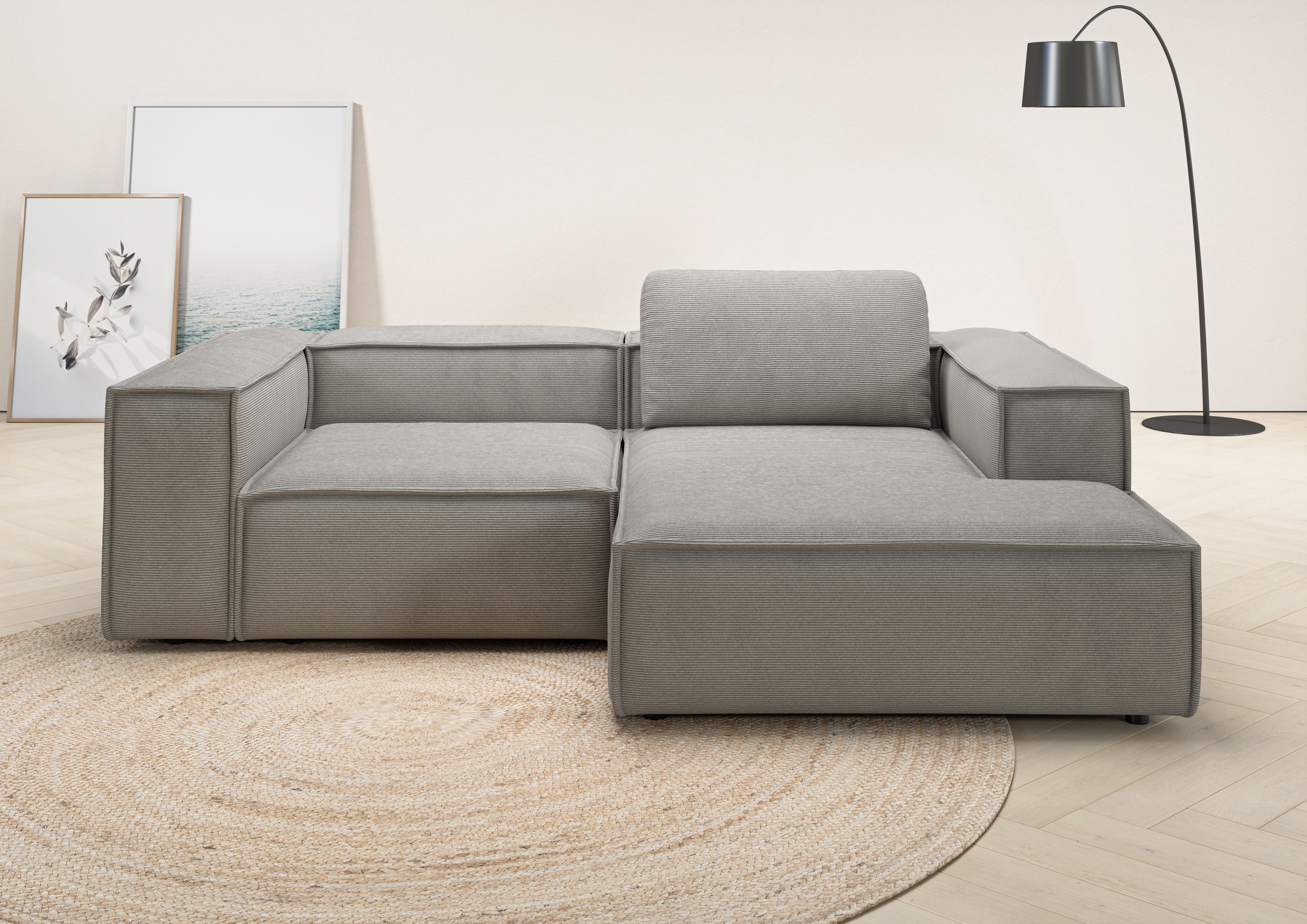 Places of Style Ecksofa »Watertown, kompakte L-Form, 246 cm breite für klei günstig online kaufen