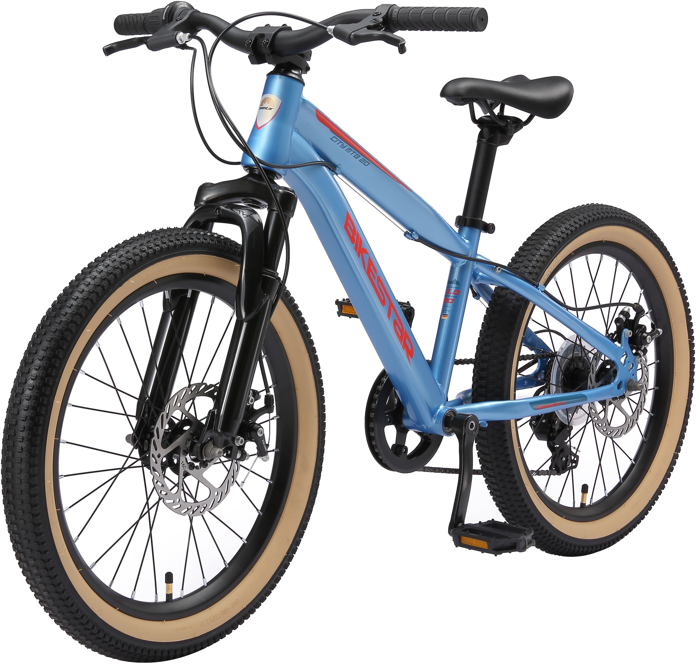 Bikestar Jugendfahrrad, 7 Gang, Shimano, RD-TY21 Schaltwerk, Kettenschaltung