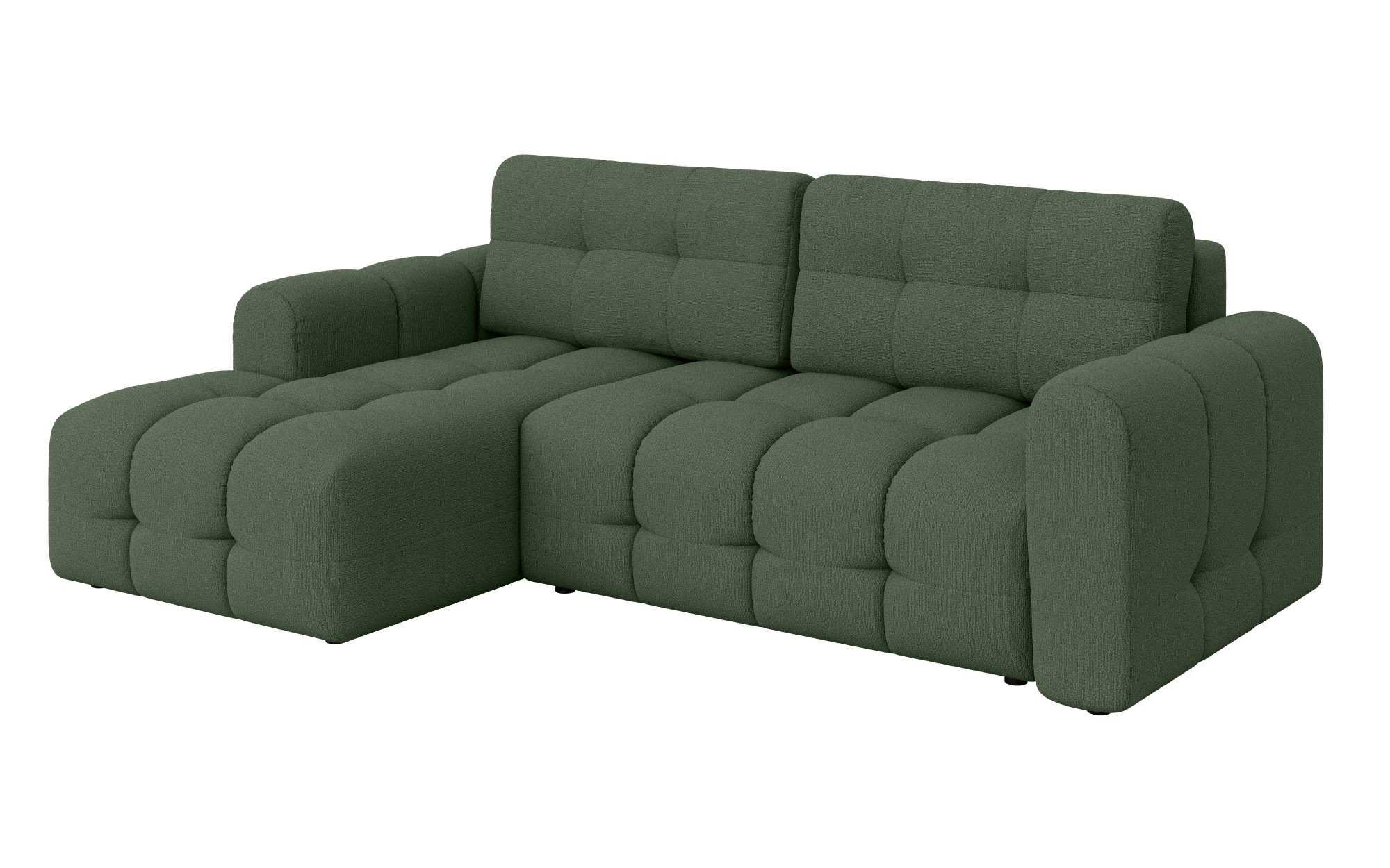 INOSIGN Ecksofa »Manilla, wahlweise mit Bettfunktion, B/T/H 265/170/91 cm«, L-Form mit Recamiere rechts/links bestellbar, Wellenunterfederung