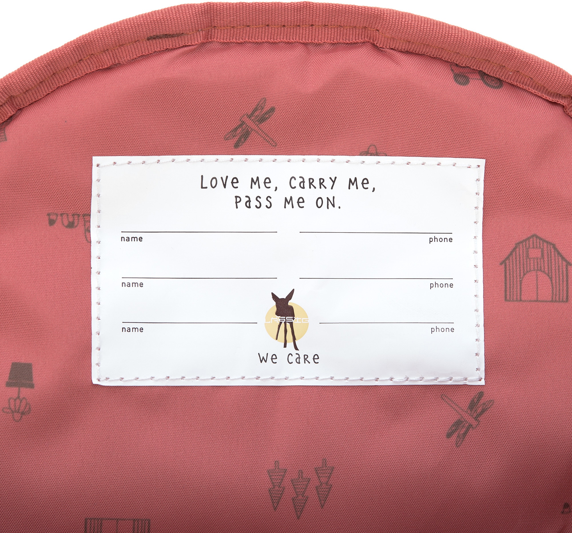 LÄSSIG Kinderrucksack »Adventure, Dragonfly, Mini Backpack« Floureszierende Flächen PETA-approved vegan