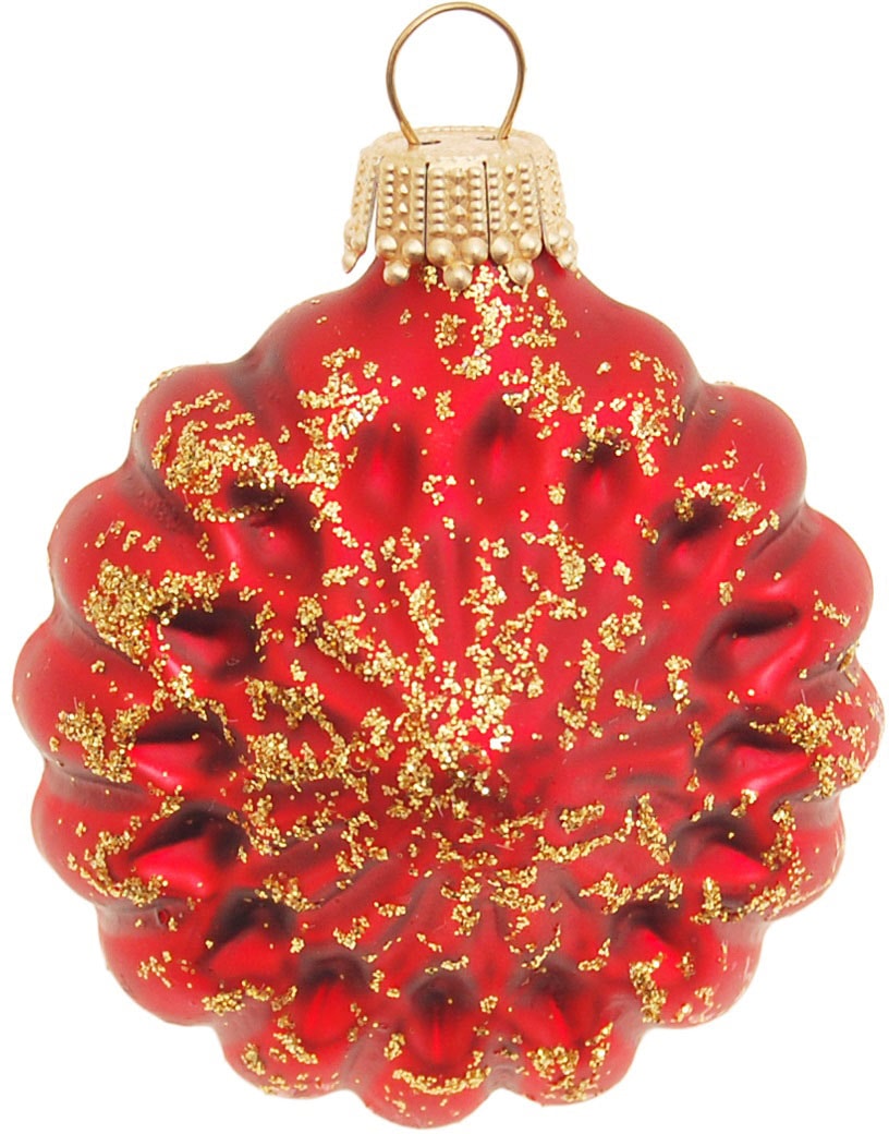 Krebs Glas Lauscha Christbaumschmuck »Glaskugelformen, Breite ca. 5 cm« Weihnachtsdeko rot, Christbaumkugeln aus Glas, Weihnachtsbaumkugel