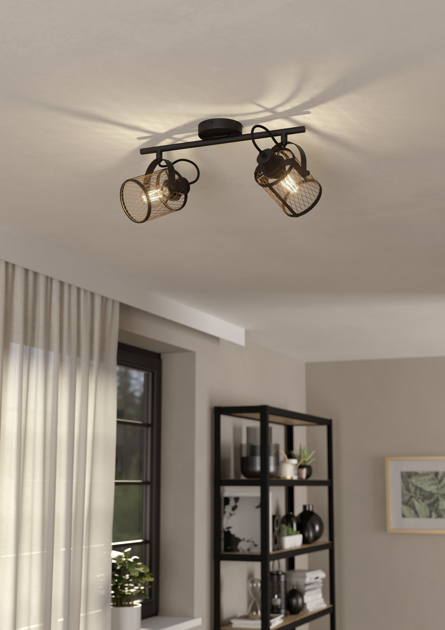 EGLO Deckenspot »DELLOW Spotlampe - Stahl - E27 - 2X40W - IP20« E27 1 Stk.