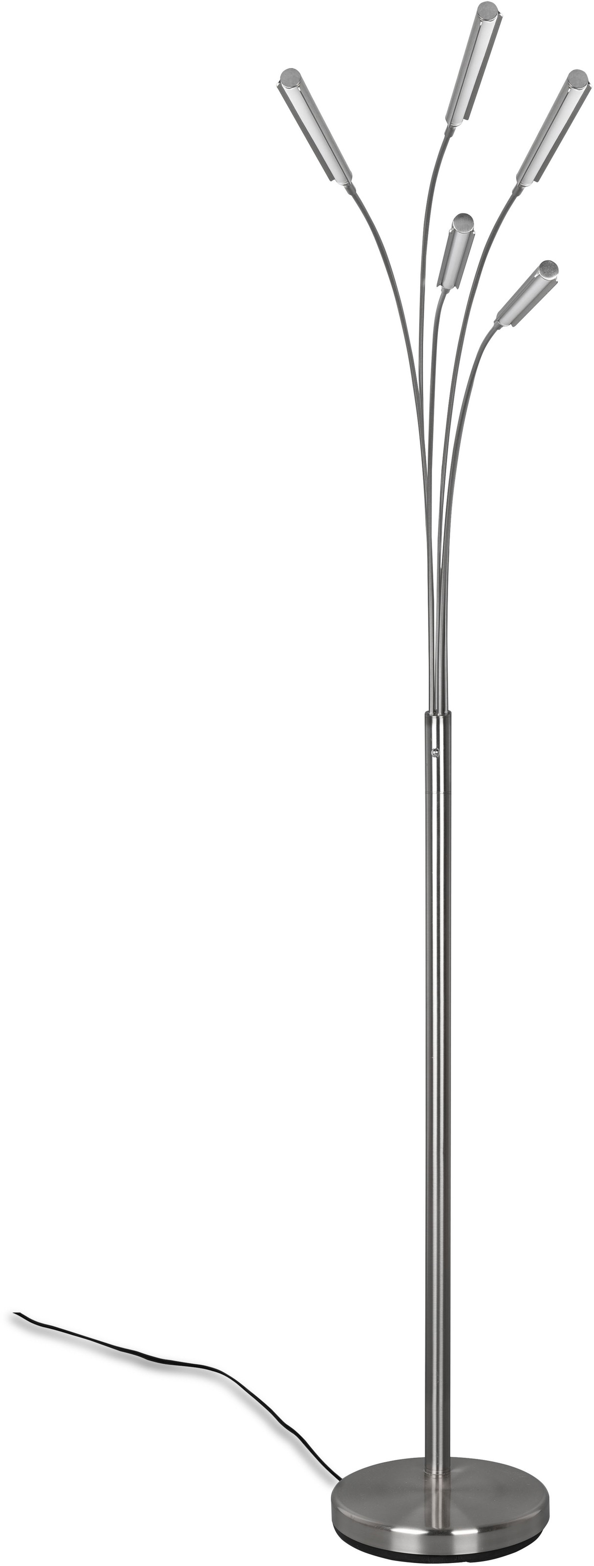 REALITY Leuchten LED Stehlampe »Reed«, 5 flammig, Leuchtmittel LED-Modul | LED fest integriert, Sensordimmer, Memory Funktion