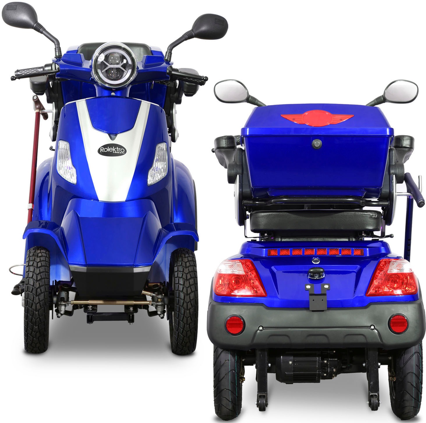 Rolektro Elektromobil »Rolektro E-Quad 25 V.2, Blei-Gel-Akku«, (mit Topcase)