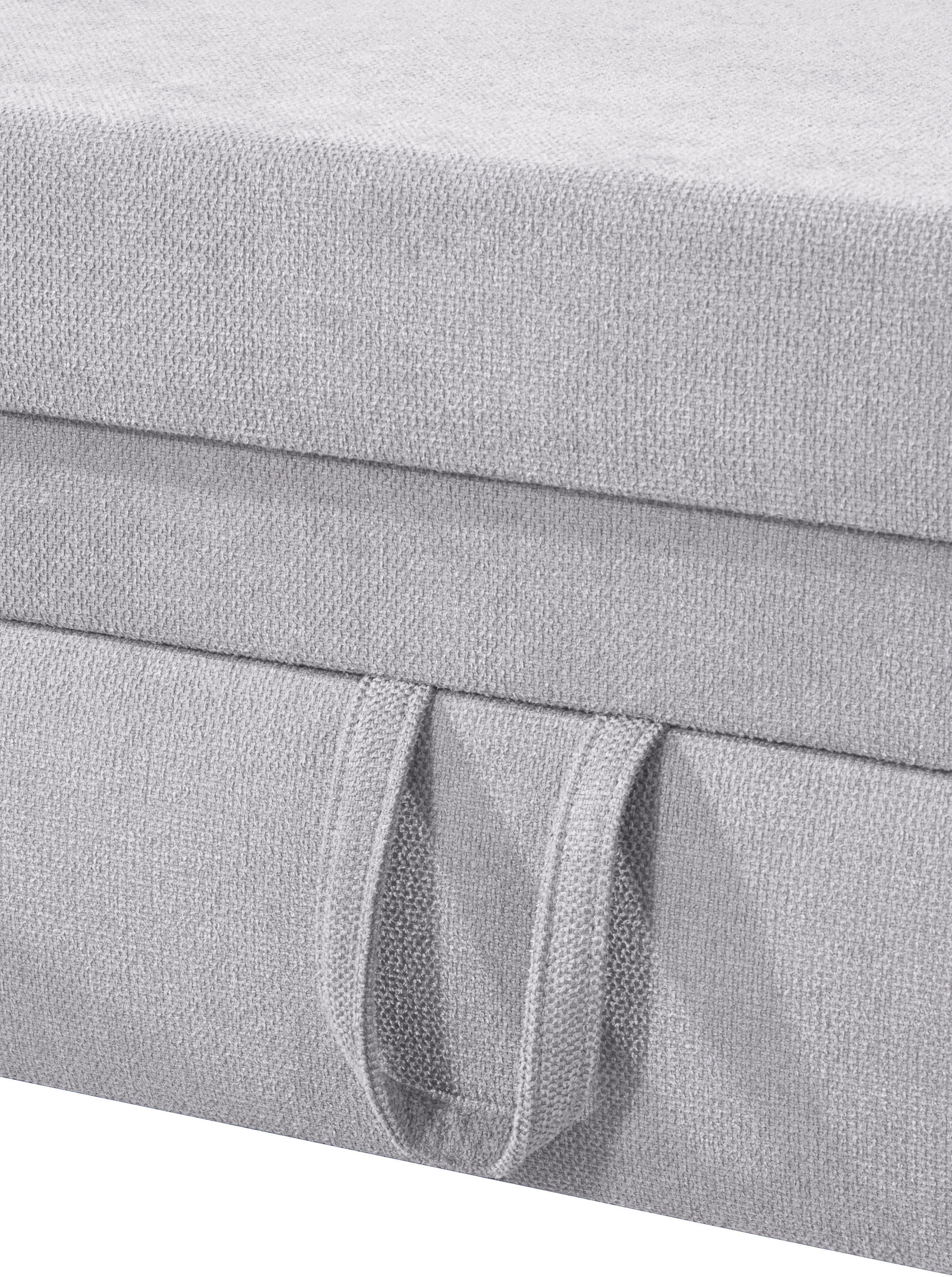 Places of Style Wohnlandschaft »Lolland U-Form«, Wahlweise mit Bettfunktion und Stauraum, auch mit abwischbarem Bezug