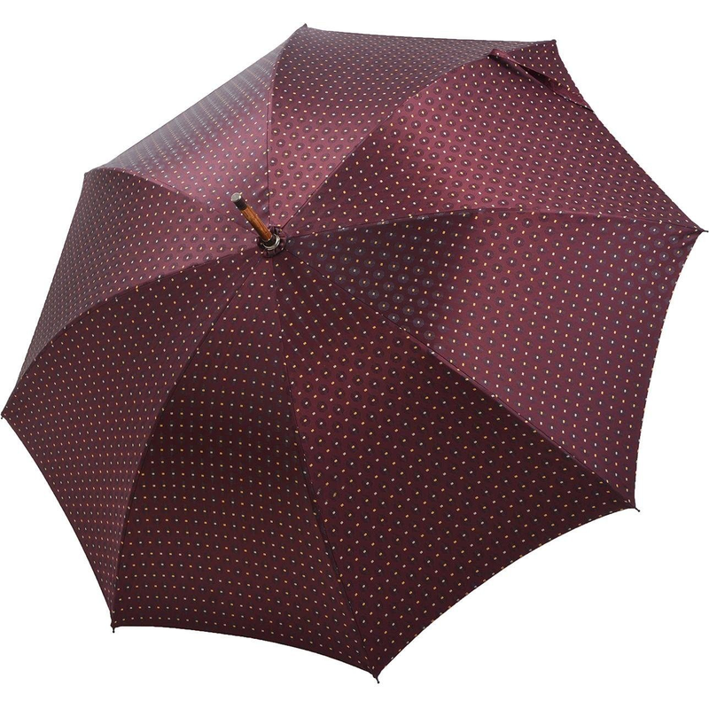 DOPPLER MANUFAKTUR Stockregenschirm »Cottage, kastanie bordeaux« handgemachter Manufaktur-Stockschirm bordeaux