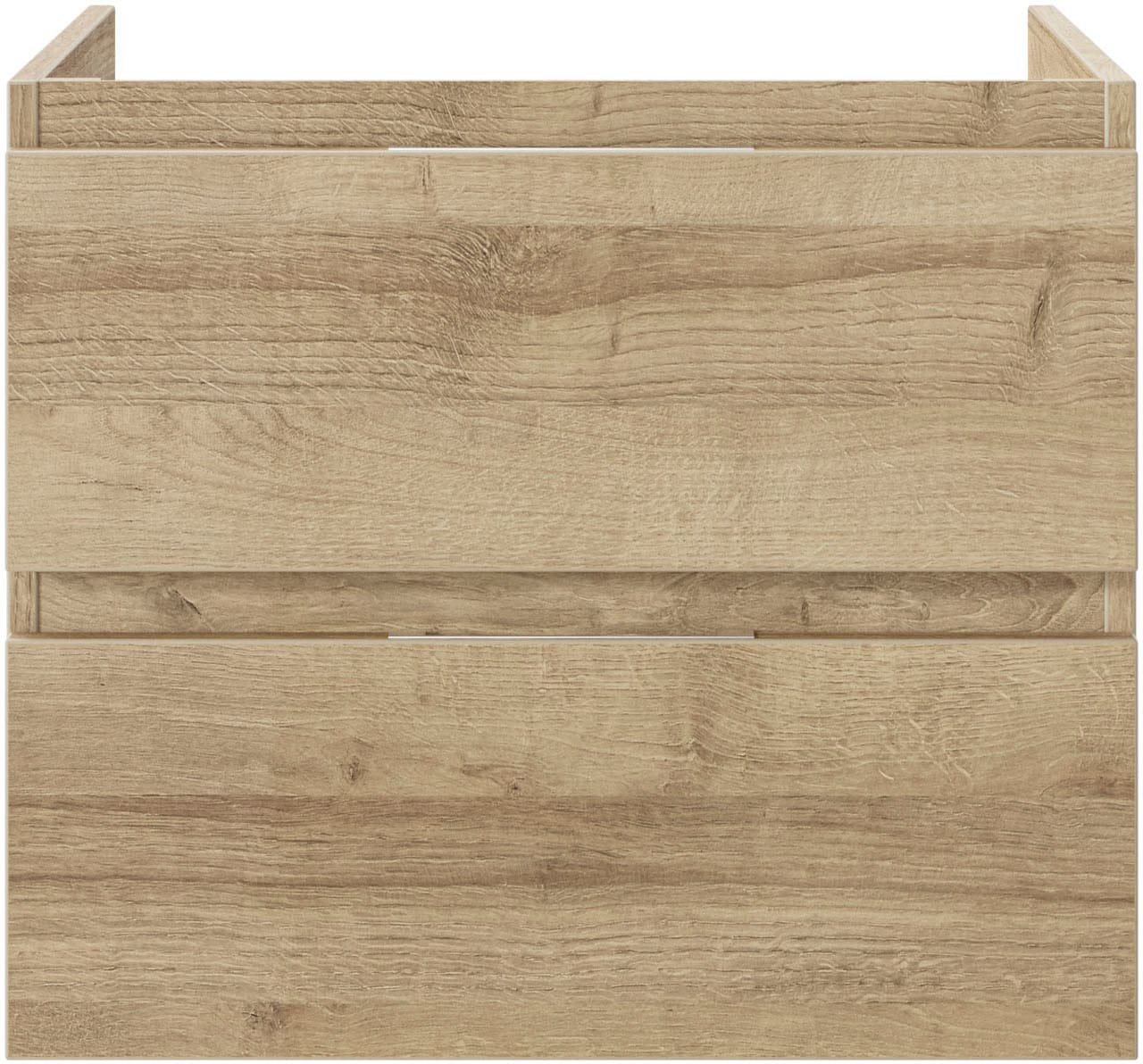 Saphir Waschtisch »Serie 4035 Keramik-Aufsatzbecken mit Unterschrank, 118 cm breit«, Waschplatz, 2 Schubladen, inkl. Schubladendämpfer, mit Griffuge