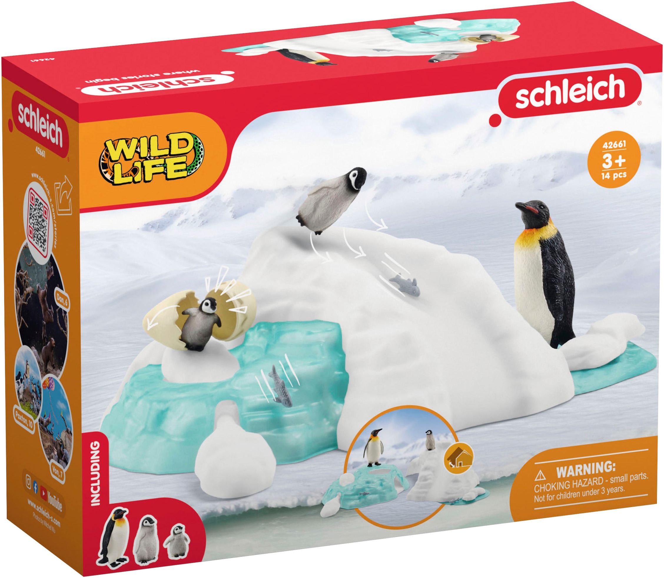 Schleich® Spielfigur »WILD LIFE, Pinguin-Familienspaß (42661)«