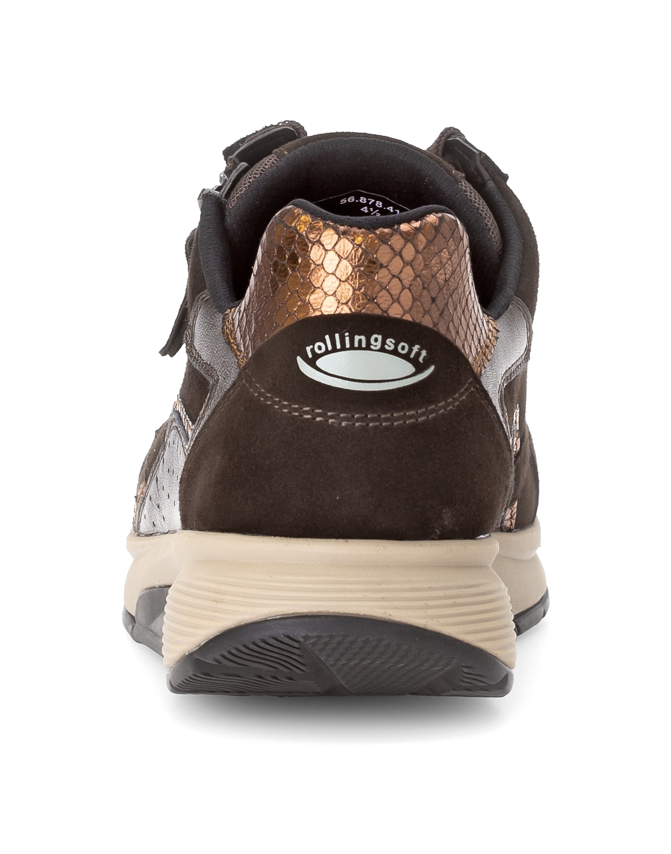 Gabor Rollingsoft Keilsneaker  , Schnürer, Halbschuh, Freizeitschuh mit zusätzlichem Reißverschluss