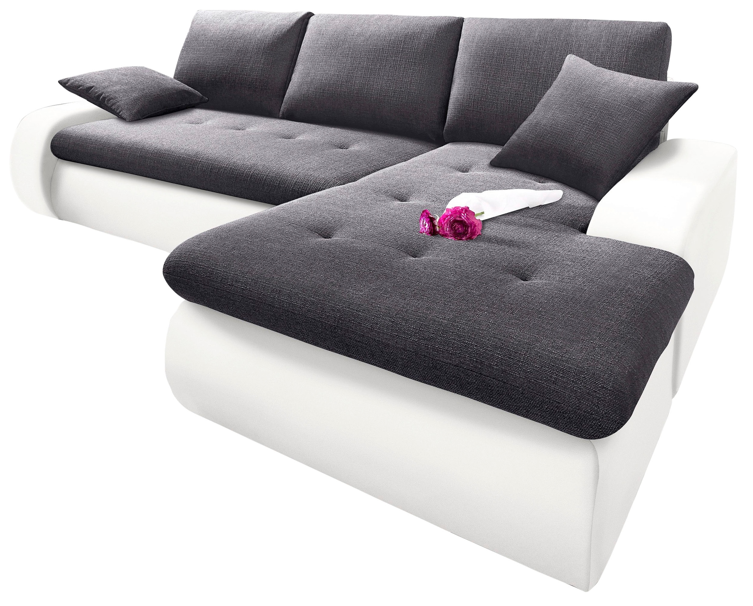 TRENDMANUFAKTUR Ecksofa »Indie, modern und bequem, Materialmix, OTTOs Choic günstig online kaufen
