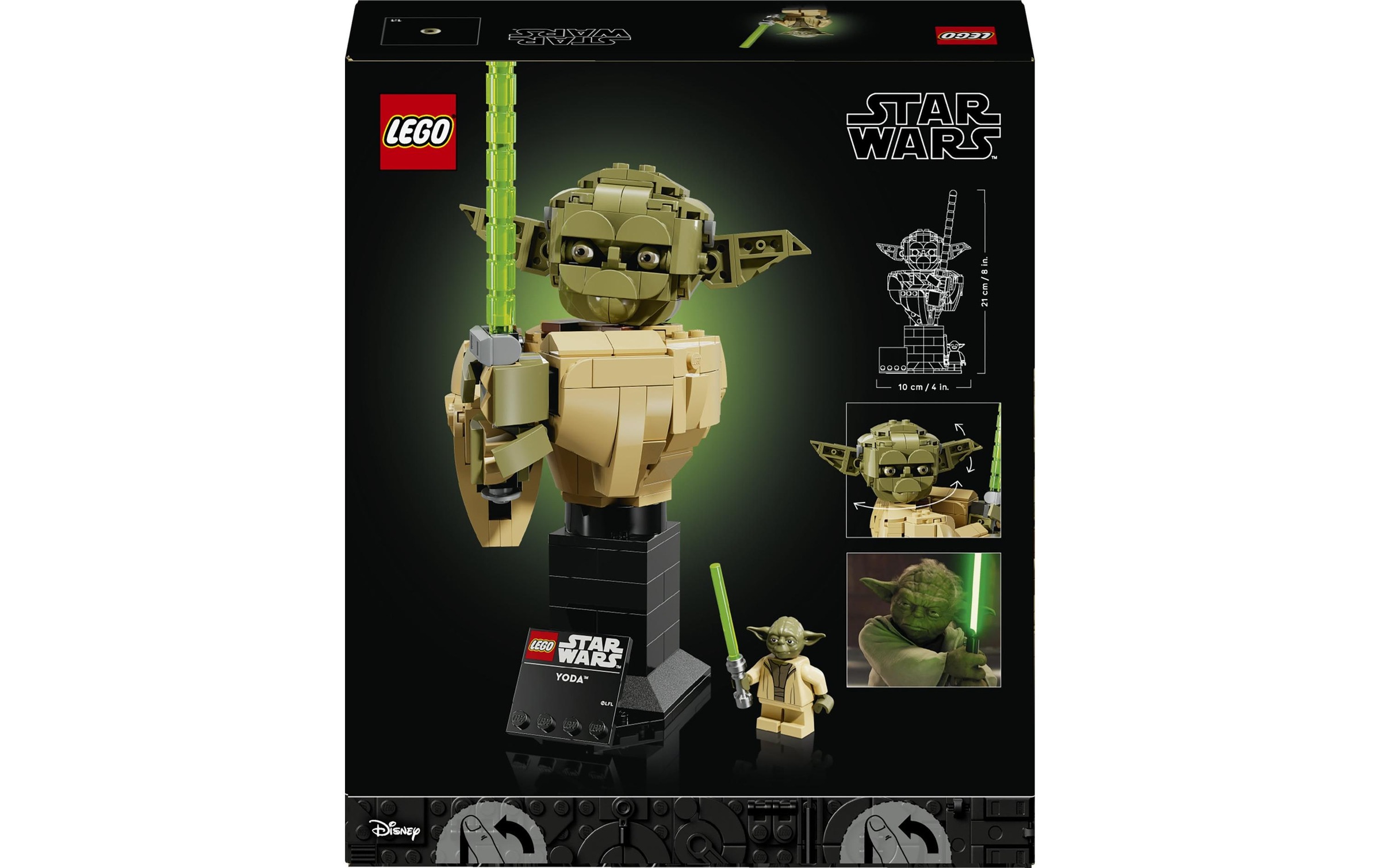 LEGO® Konstruktionsspielsteine »Yoda Büste (75438), LEGO Star Wars™«