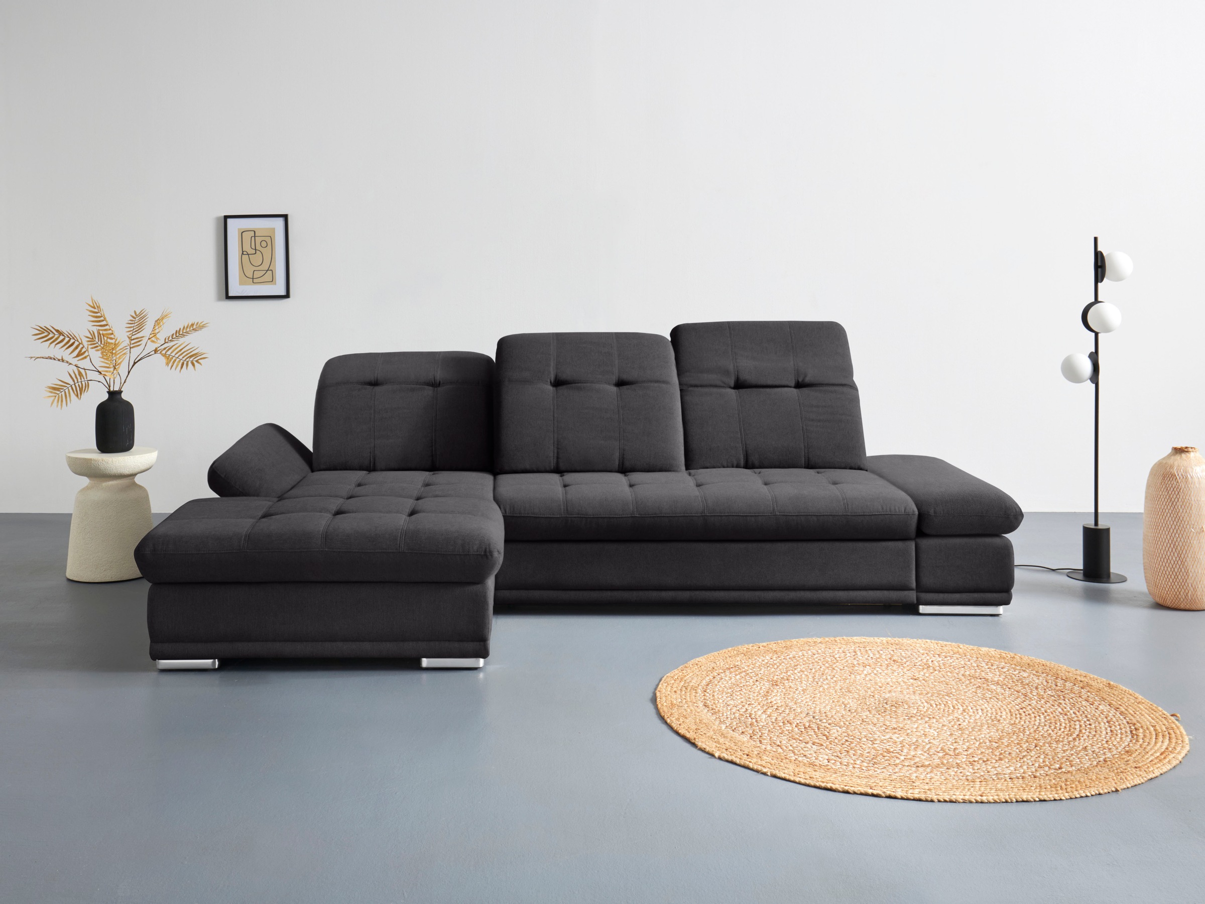 COTTA Ecksofa "Holiday L-Form mit Sitztiefen-, Armteil- und Kopfteilverstel günstig online kaufen