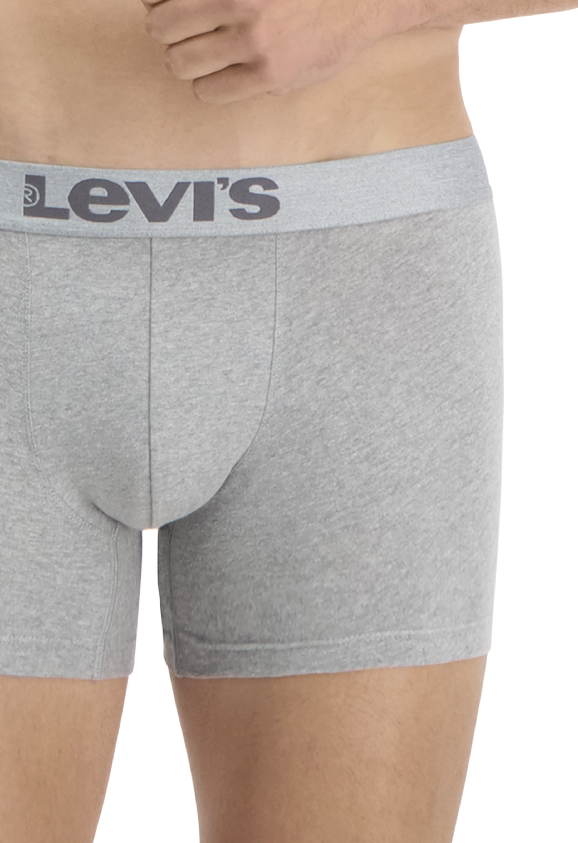 Levi's® Boxershorts »LEVIS MEN MEL WB BOXER BRIEF ORG CO 2P«, (2er Pack), mit breitem Logobund