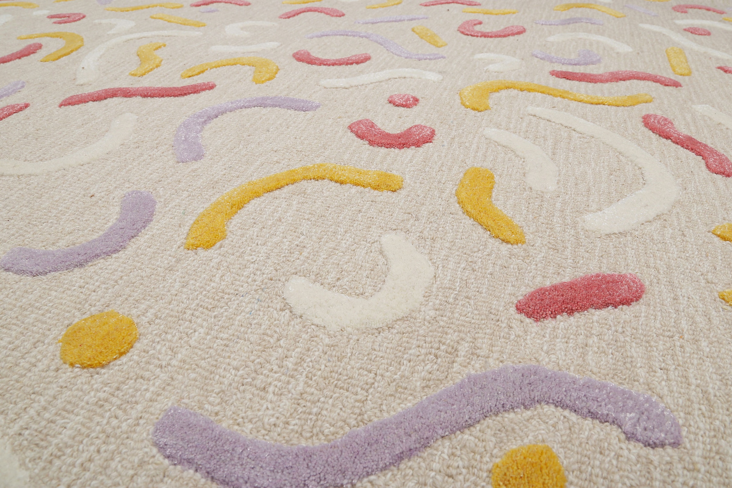 SMART KIDS Kinderteppich »Confetti 2.0« rechteckig 16 mm Höhe Kinder- & Spielteppich, Hoch-Tief-Effekt, Schurwolle, Kinderzimmer