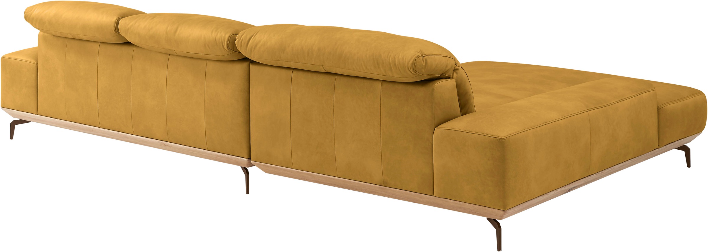 Musterring Wohnlandschaft »MR 2490«, Bronze-Fuß Sitzhöhe 46cm, wahlweise mit Funktionen, Maße 342 x 207 cm
