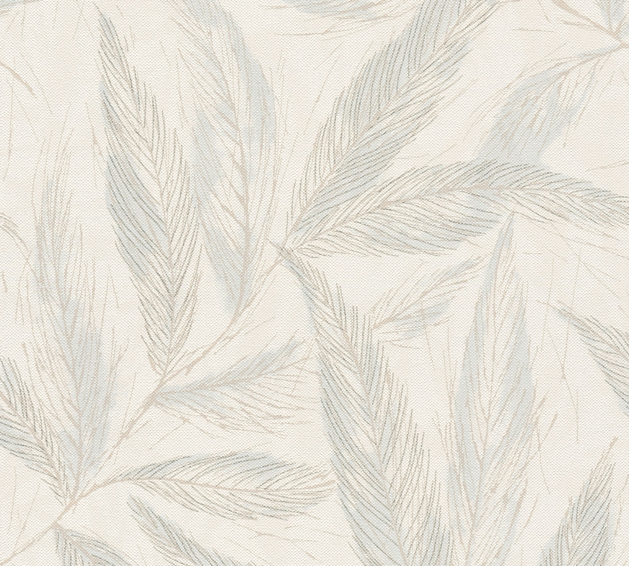 A.S. Création Vliestapete »mit Blätter-Design natürliche Eleganz« matt strukturiert Dekorative Vliestapete mit filigranem Blattmuster