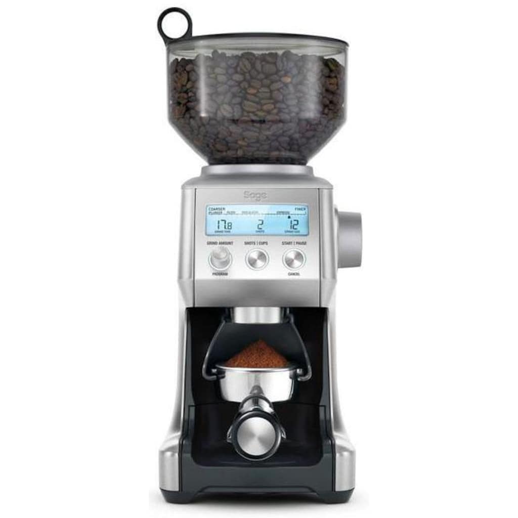 Sage Kaffeemühle »The Smart Grinder Pro, SCG820BSS4EEU1«, 165 W, Kegelmahlwerk, 450 g Bohnenbehälter, Edelstahl Kegelmahlwerk