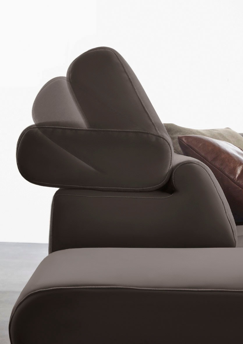W.SCHILLIG Ecksofa »finn, toller Sitzkomfort, L-Form, hochwertige Verarbeitungsdetails«, German Design Award 2016, Fußgestell Chrom glänzend, Breite 281 cm