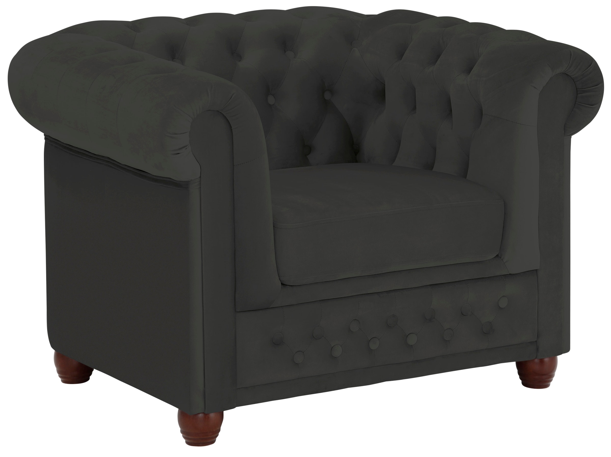 Home affaire Chesterfield-Sessel »New Castle Sessel«, hochwertige Knopfheftung, B/T/H: 104/86/72 cm